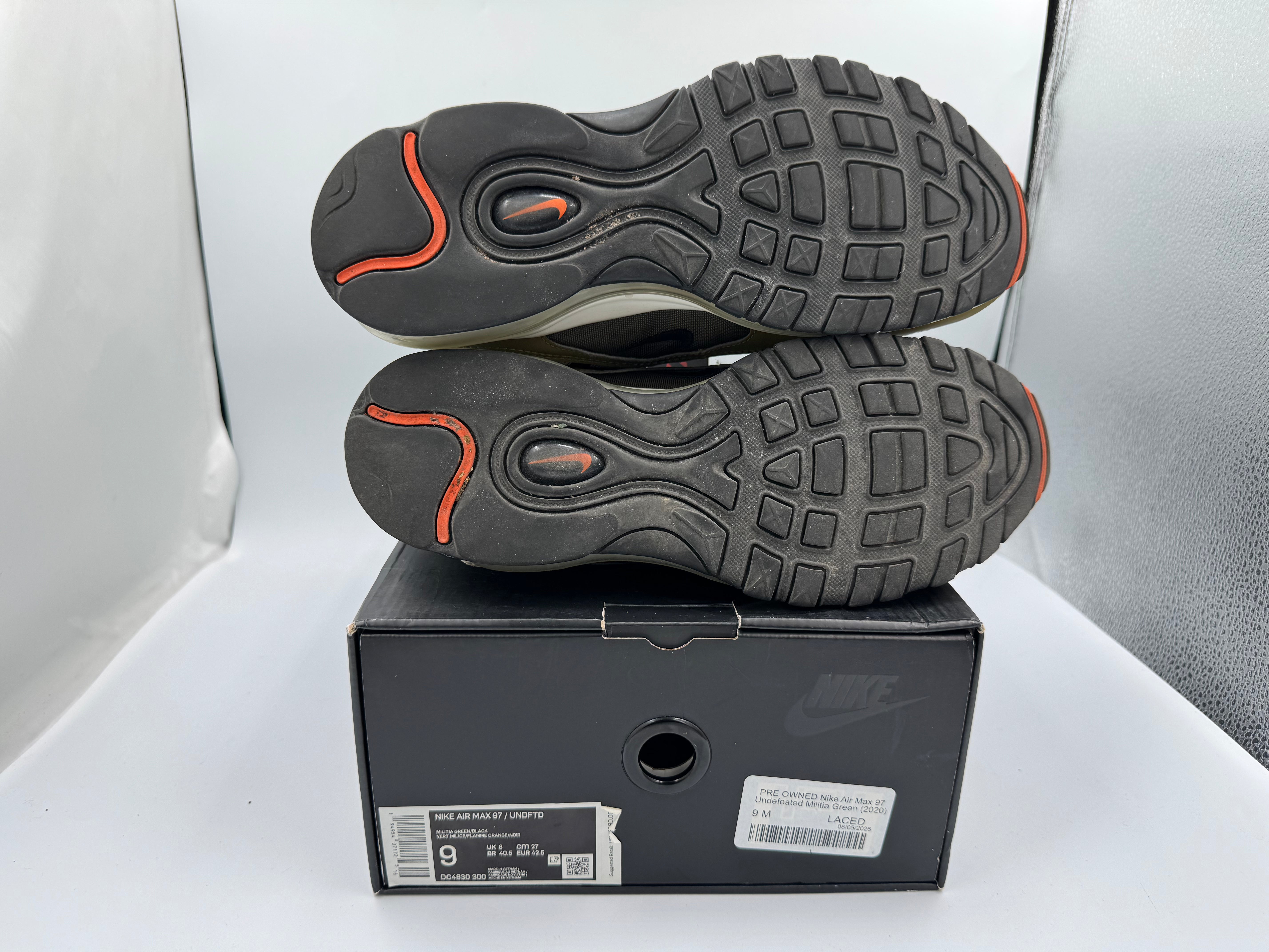 PRE OWNED Nike Air Max 97 Undefeated Militia Green (2020)