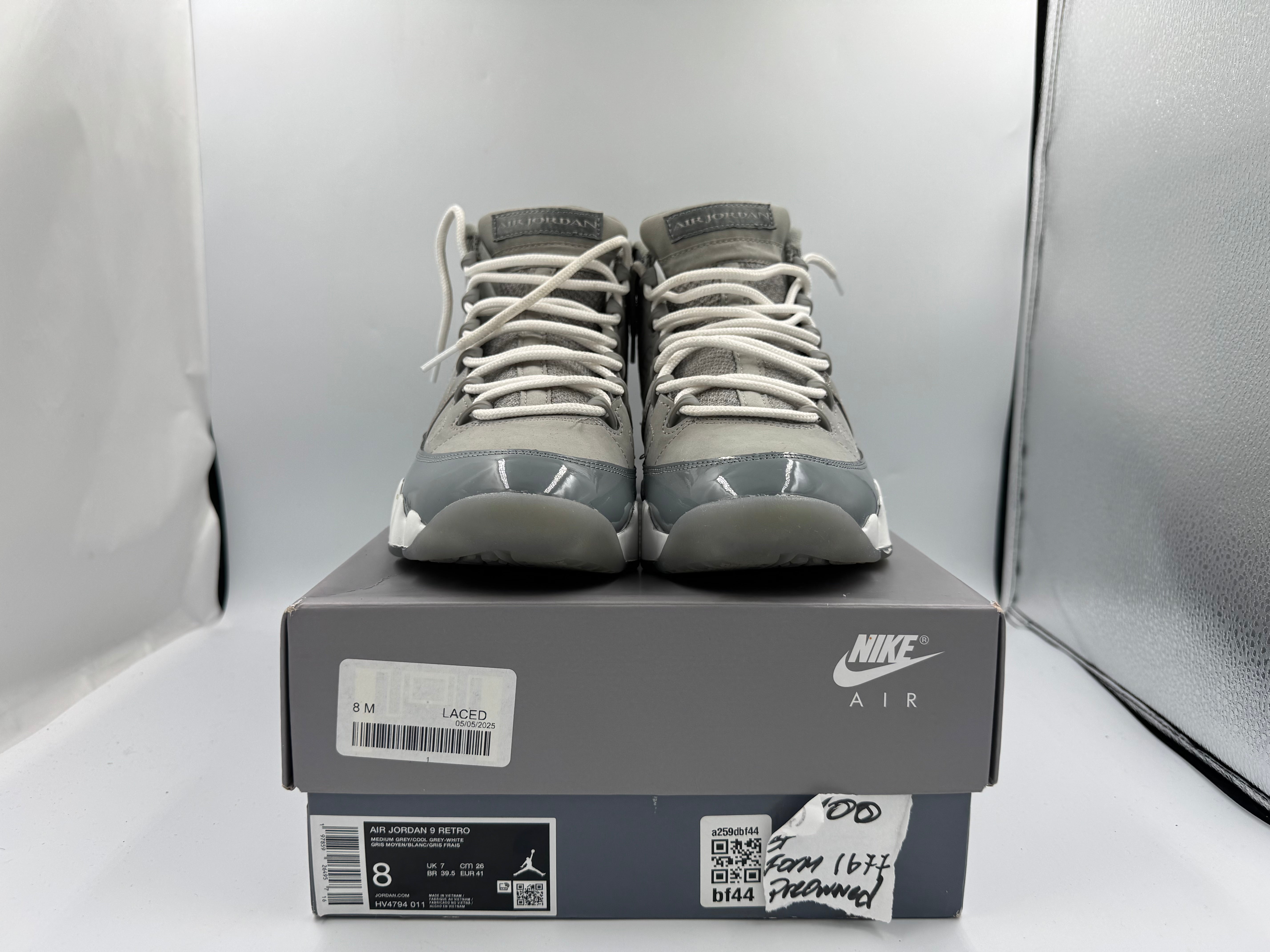 PRE OWNED Jordan 9 Retro Cool Grey (2025)