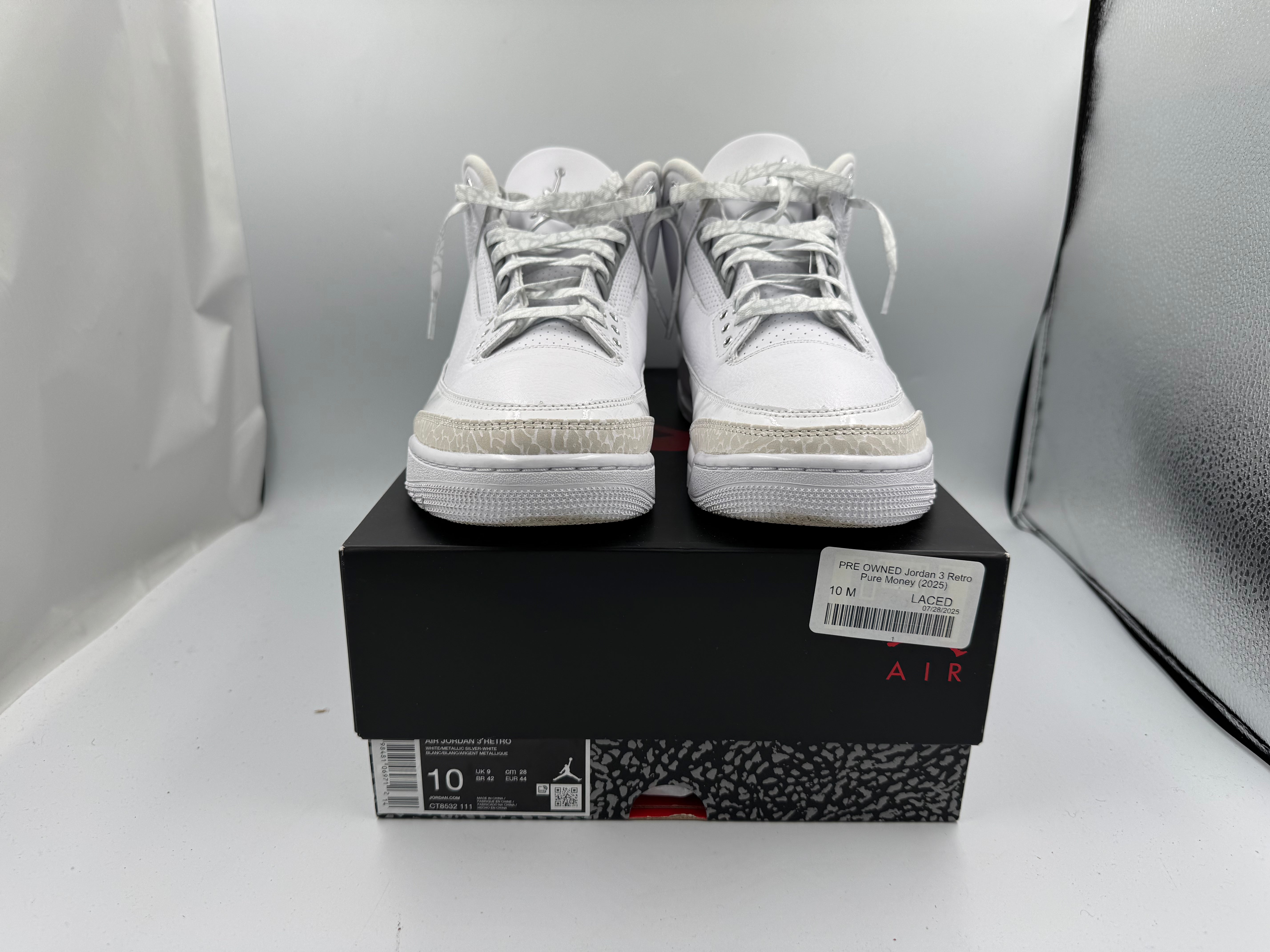 PRE OWNED Jordan 3 Retro Pure Money (2025)
