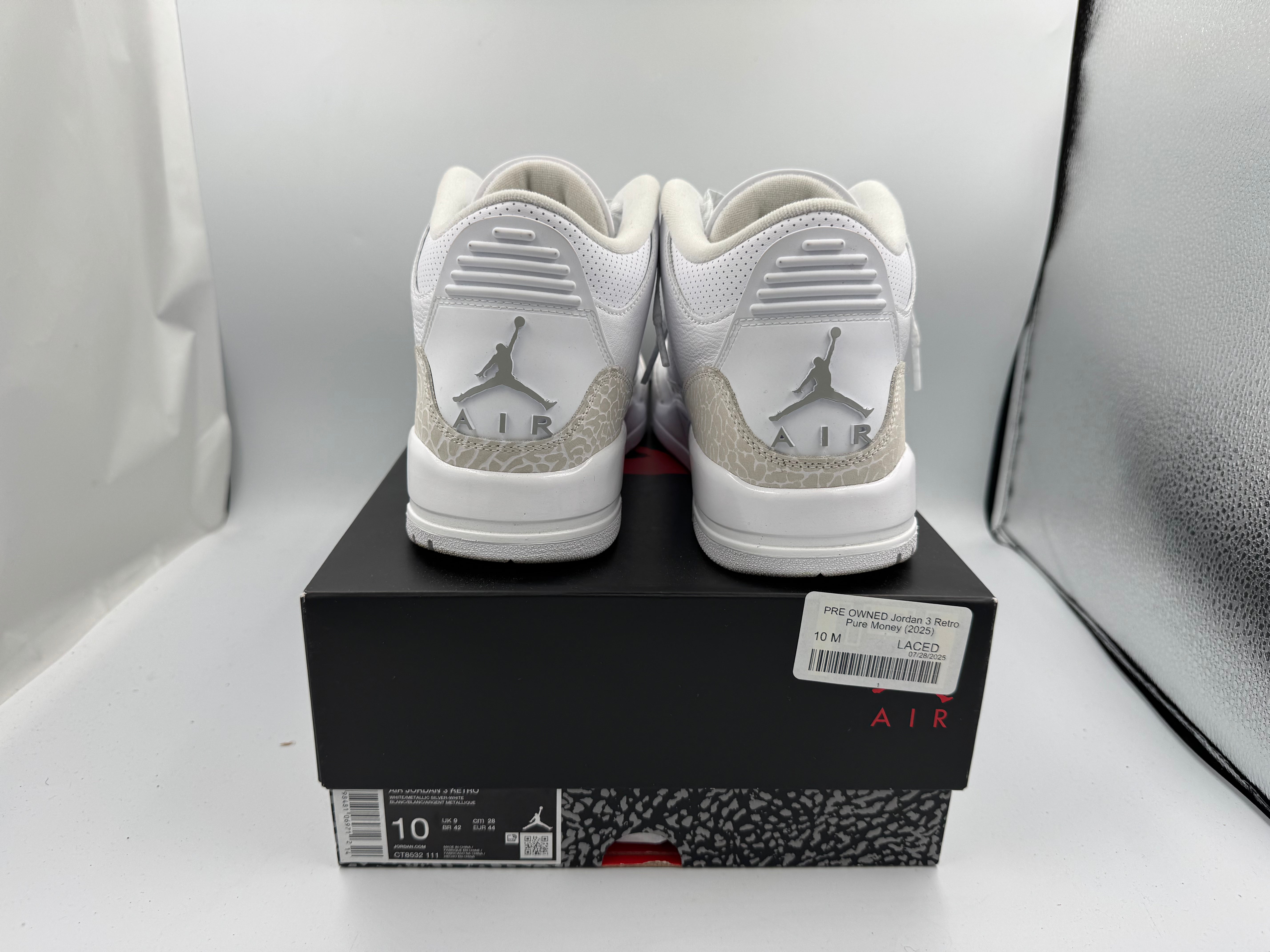 PRE OWNED Jordan 3 Retro Pure Money (2025)