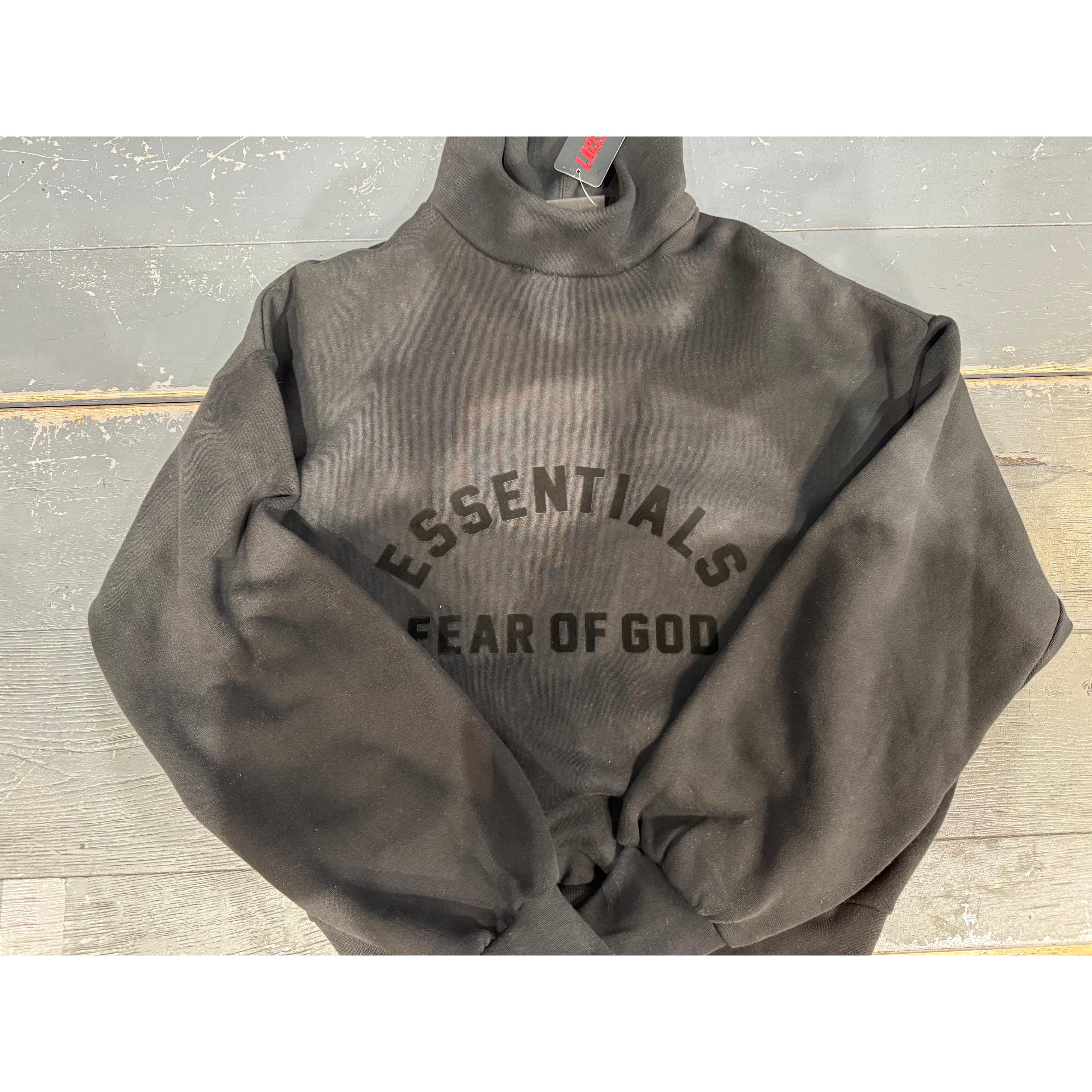 Fear of God Essentials Black Bonded Hoodie (Jet Black) Conditional
