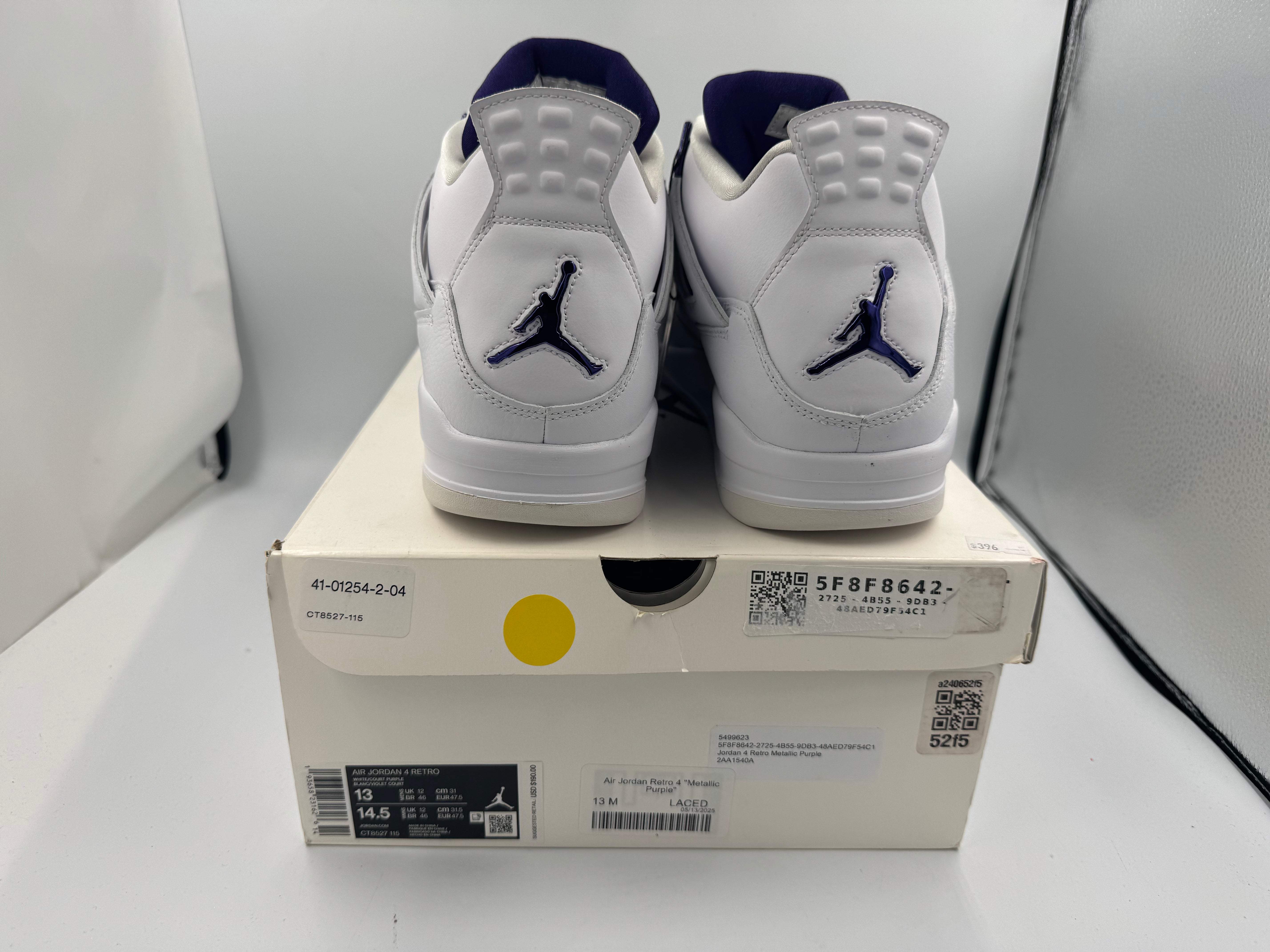 PRE OWNED Air Jordan Retro 4 "Metallic Purple" Conditional