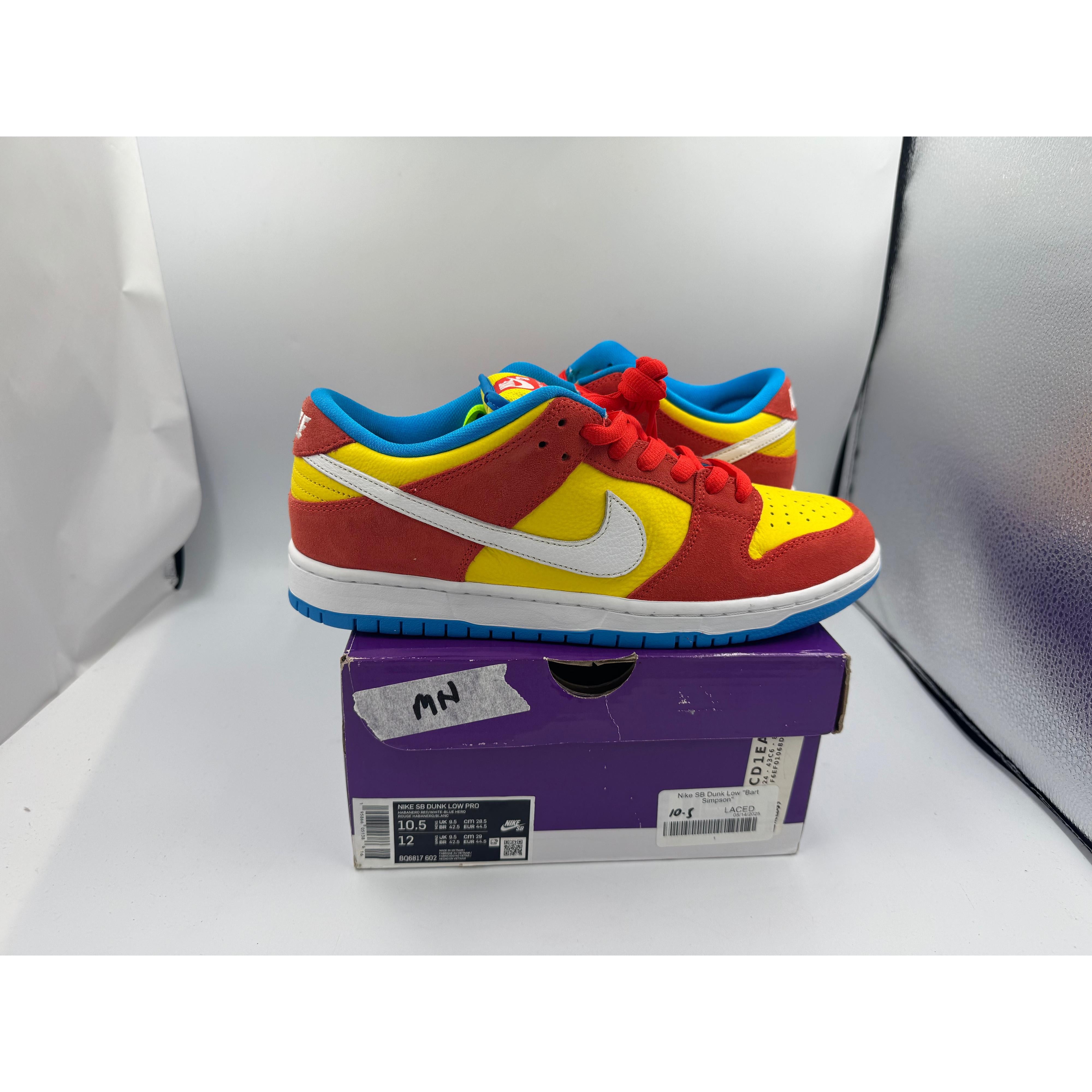 PRE OWNED Nike SB Dunk Low "Bart Simpson" Conditional