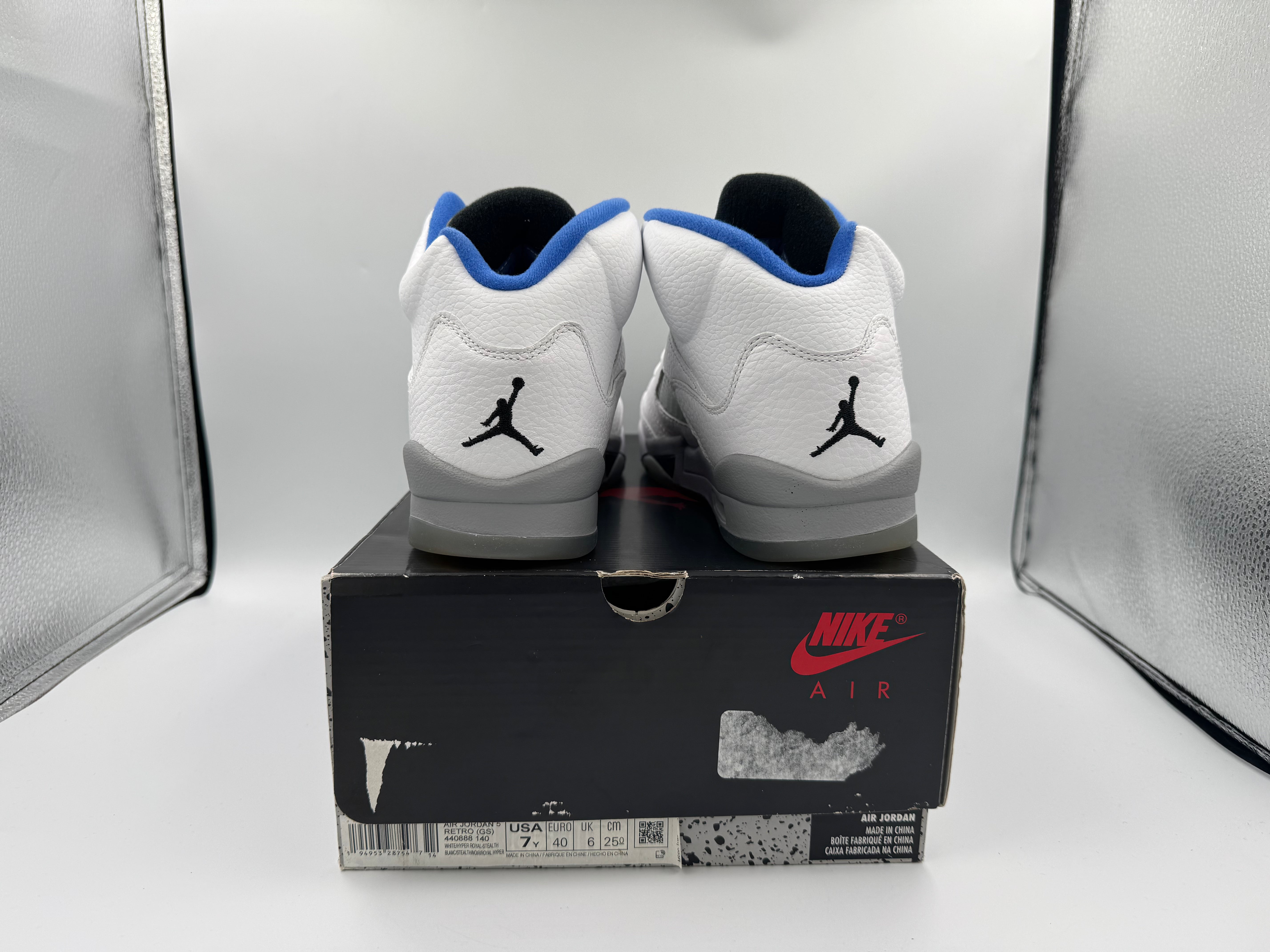 PRE OWNED Air Jordan Retro 5 "White Stealth" (GS) (2021) Conditional