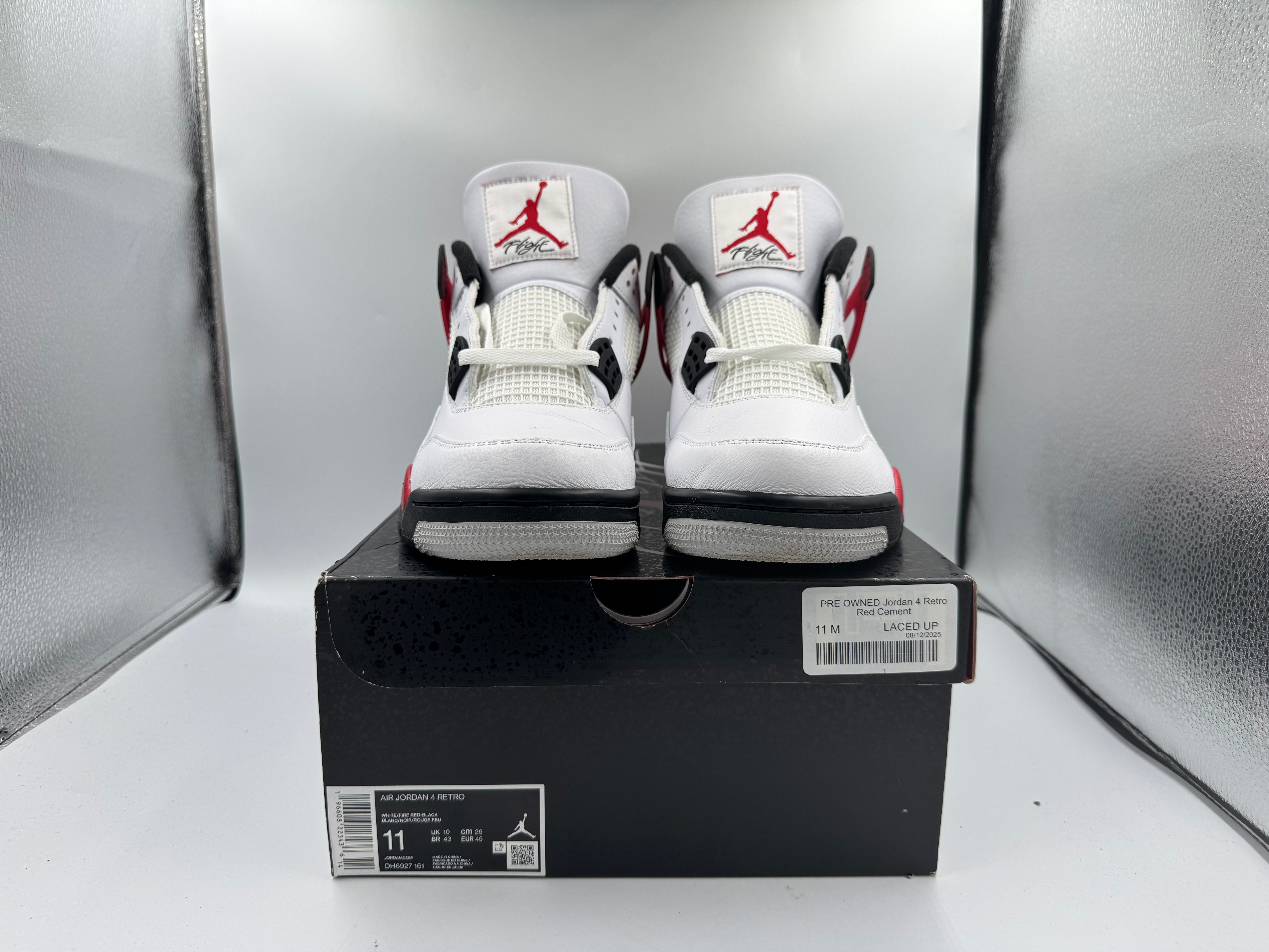 PRE OWNED Jordan 4 Retro Red Cement