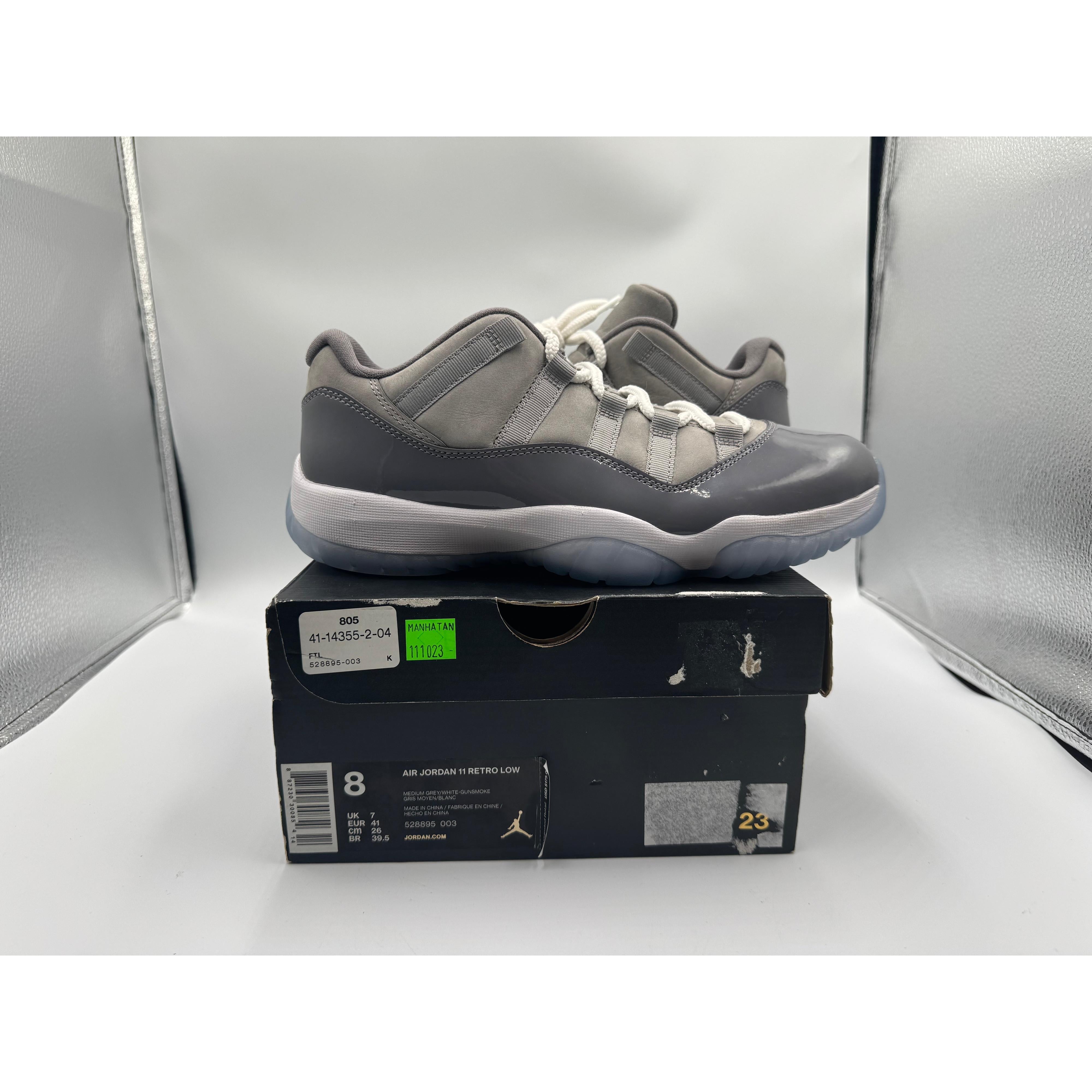 PRE OWNED Air Jordan Retro 11 Low "Cool Grey" Conditional