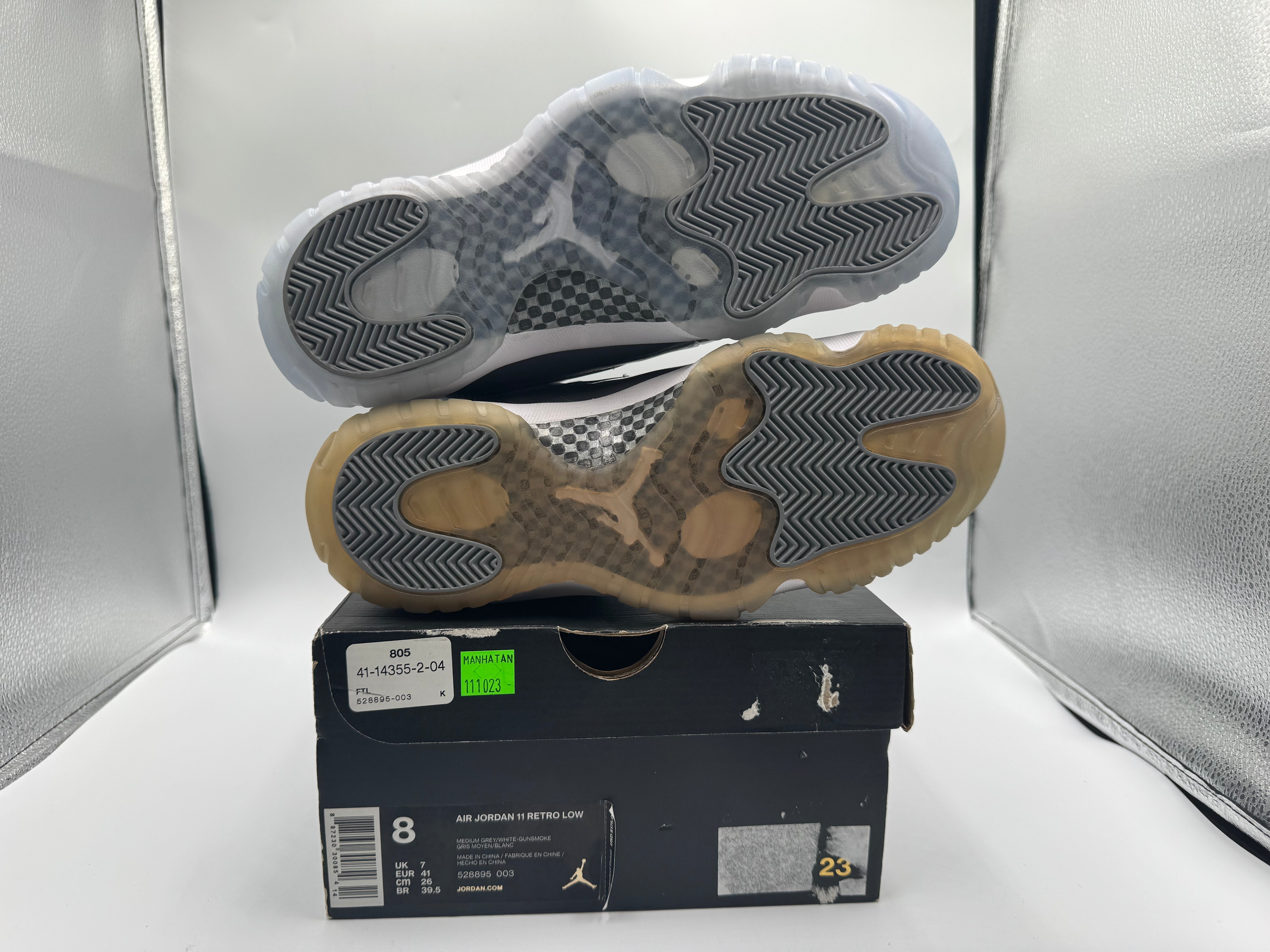 PRE OWNED Air Jordan Retro 11 Low "Cool Grey" Conditional
