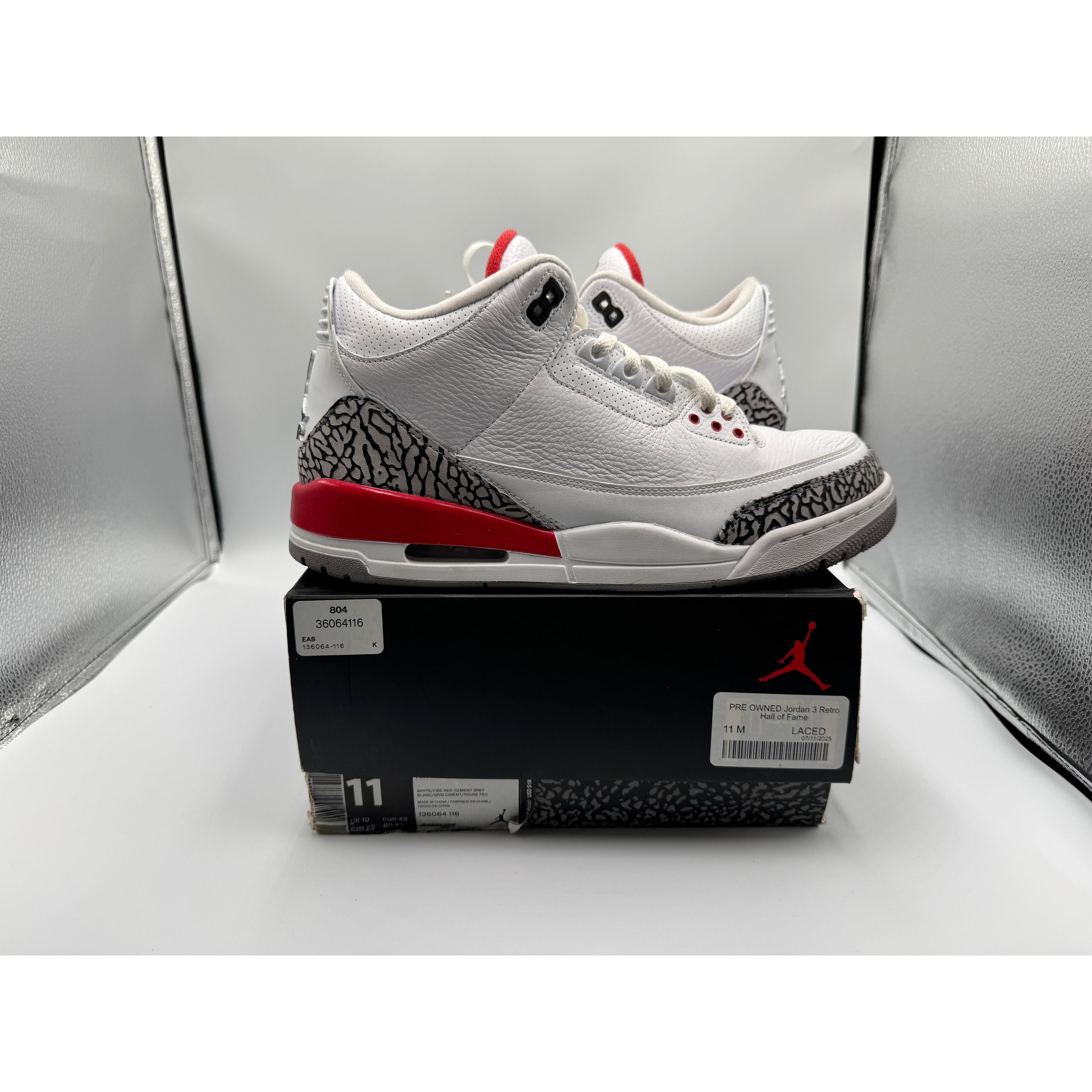 PRE OWNED Jordan 3 Retro Hall of Fame