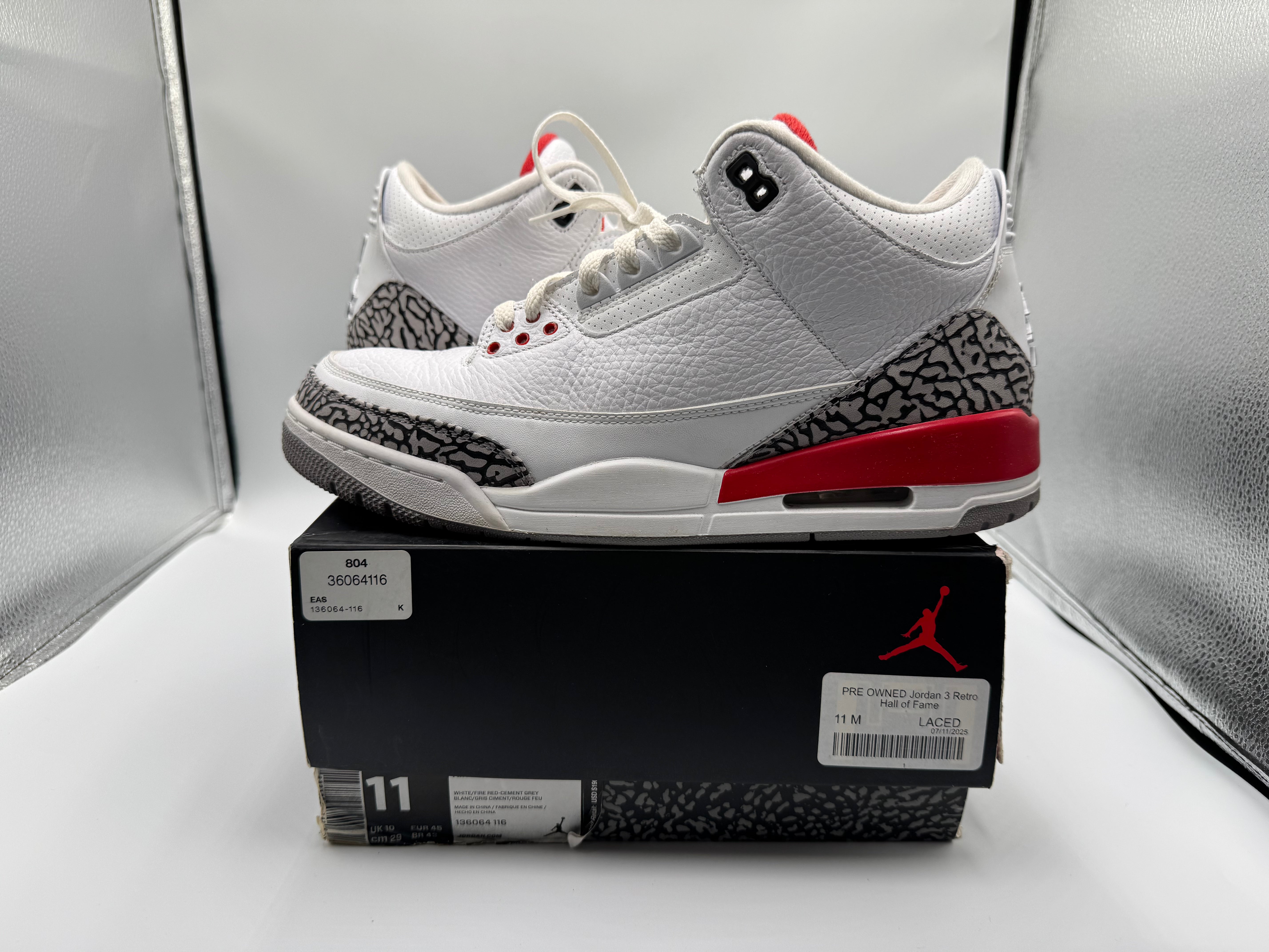 PRE OWNED Jordan 3 Retro Hall of Fame
