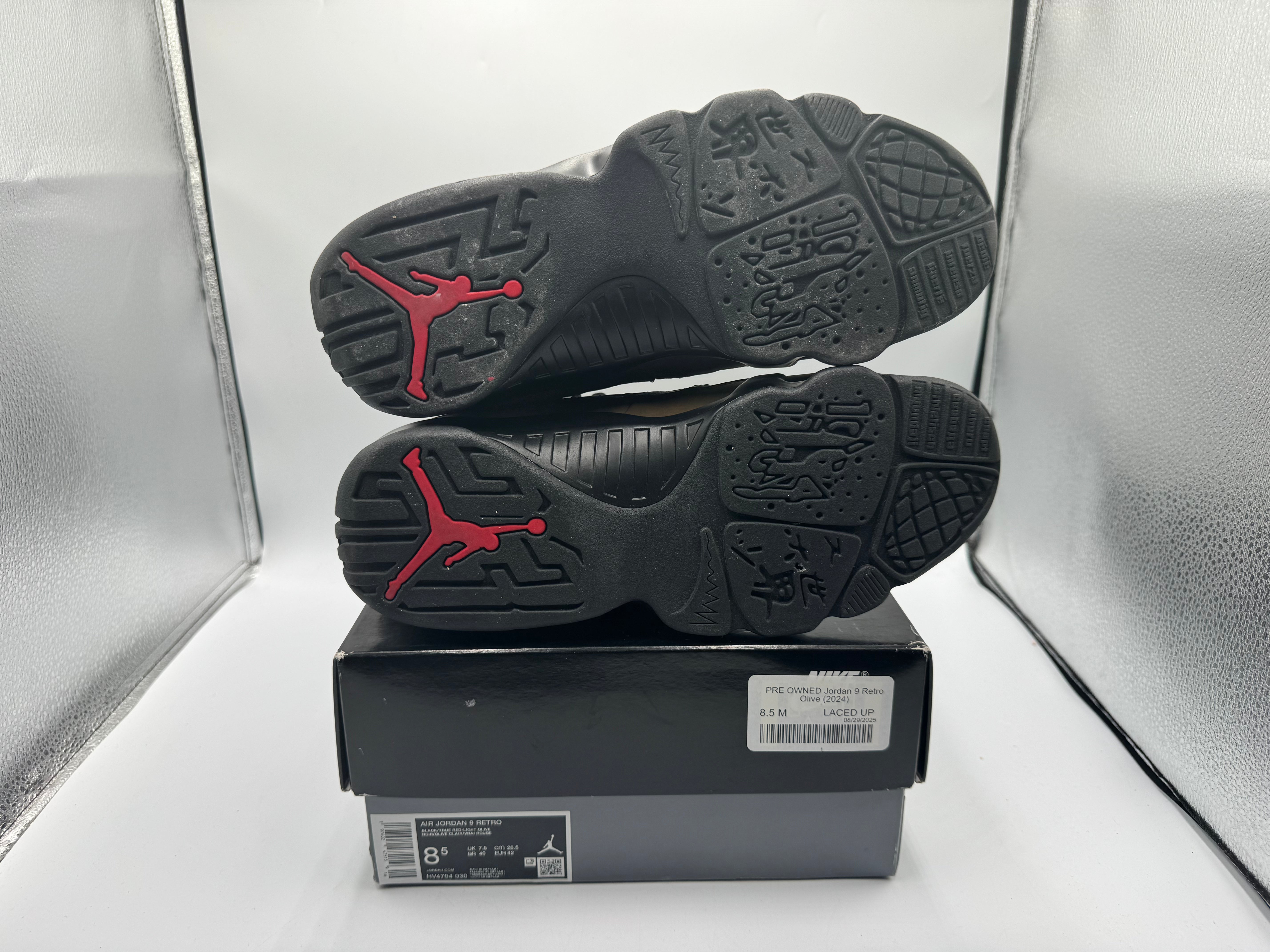 PRE OWNED Jordan 9 Retro Olive (2024)
