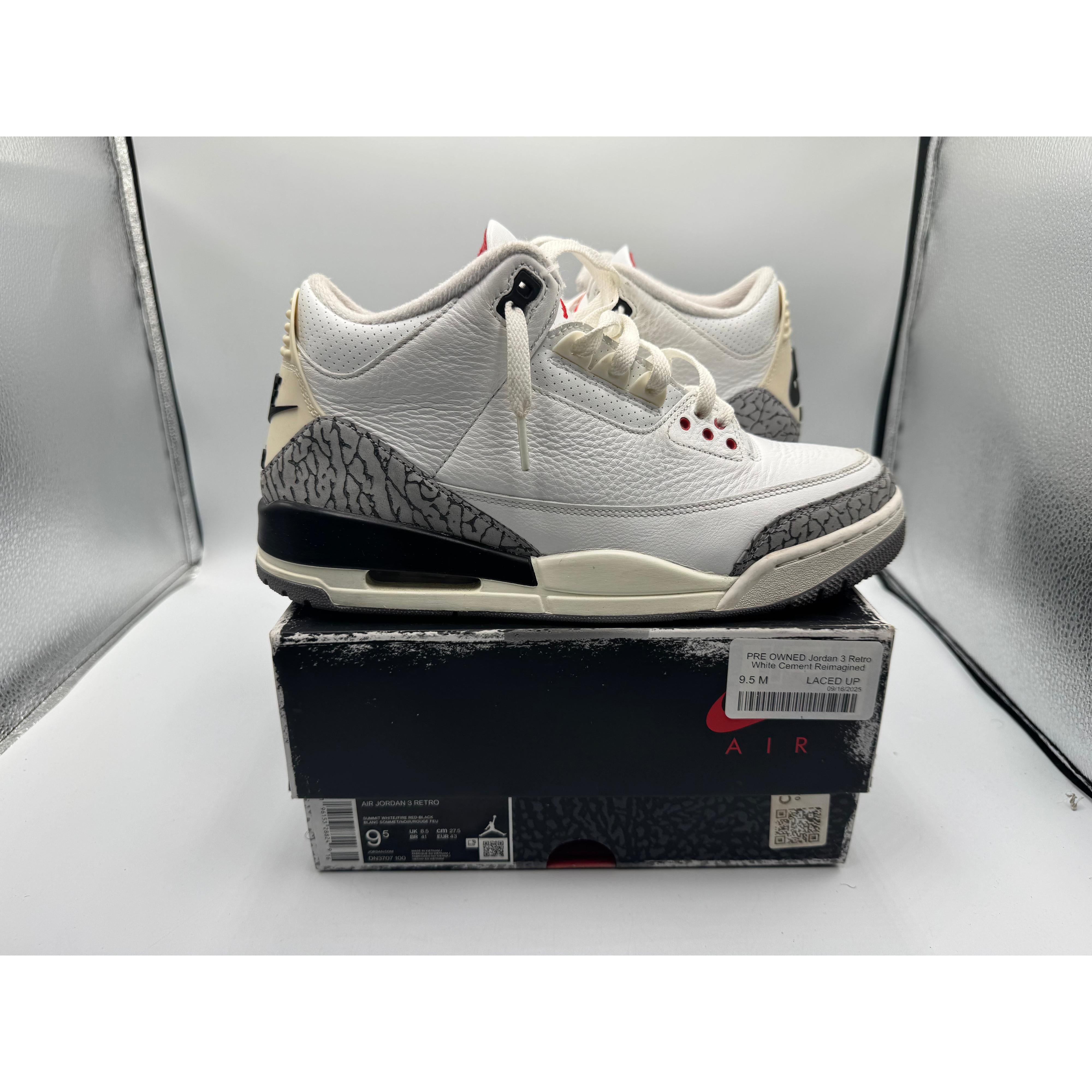 PRE OWNED Jordan 3 Retro White Cement Reimagined