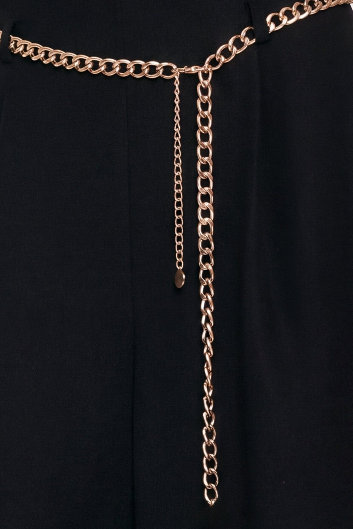 NIGHT OUT CHAIN BELTED CULOTTE PANTS