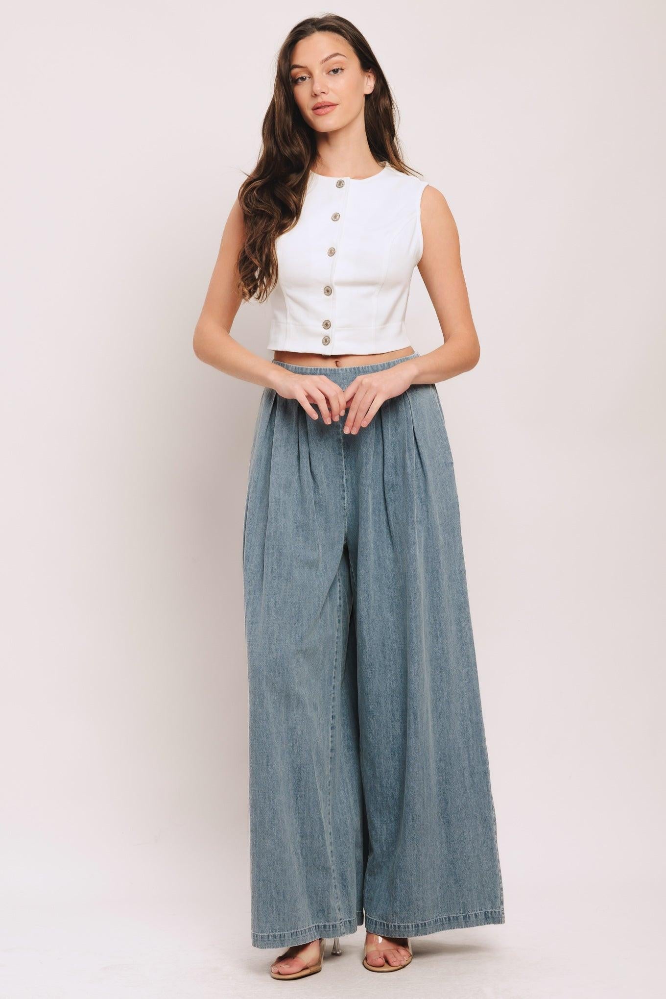 EASY WEAR WESTERN WOVEN TOP