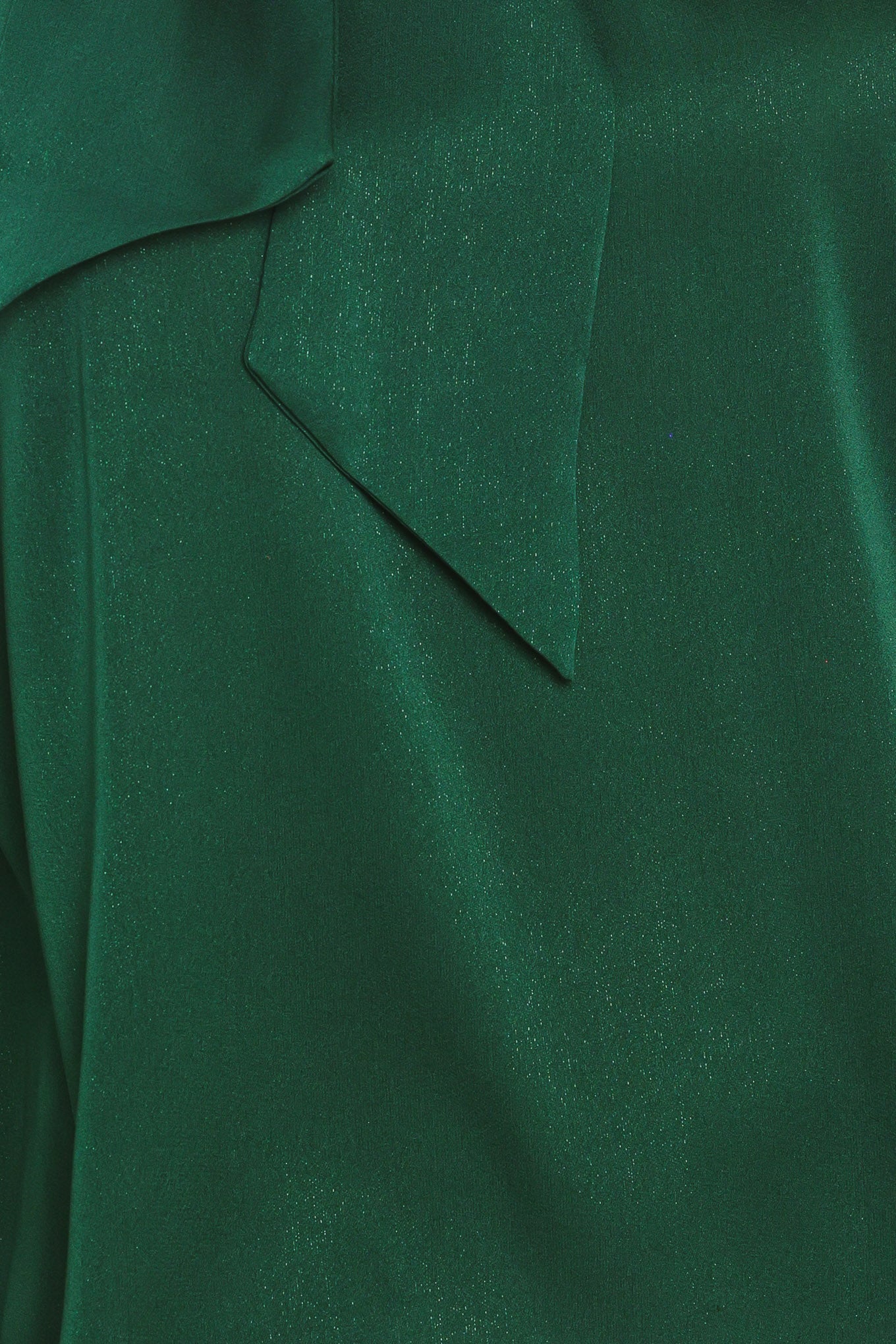 FOREST POISE HUNTER GREEN TIE-NECK RAGLAN TOP