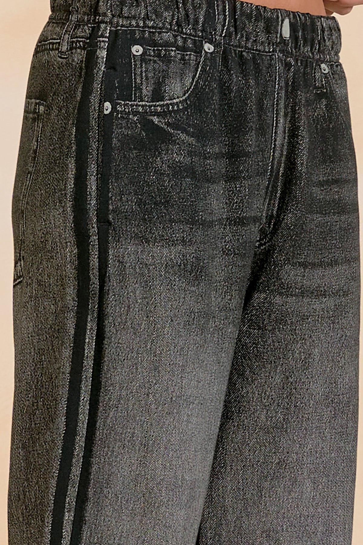 Jojo Track Sweatpant Jeans Charcoal