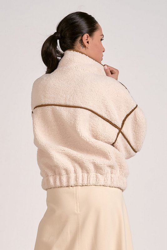 Slate Sherpa Off White Brown