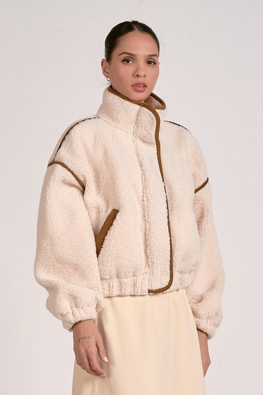Slate Sherpa Off White Brown