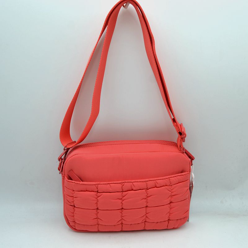 Quilted Front Pocket Crossbody Bag with Adjustable Strap