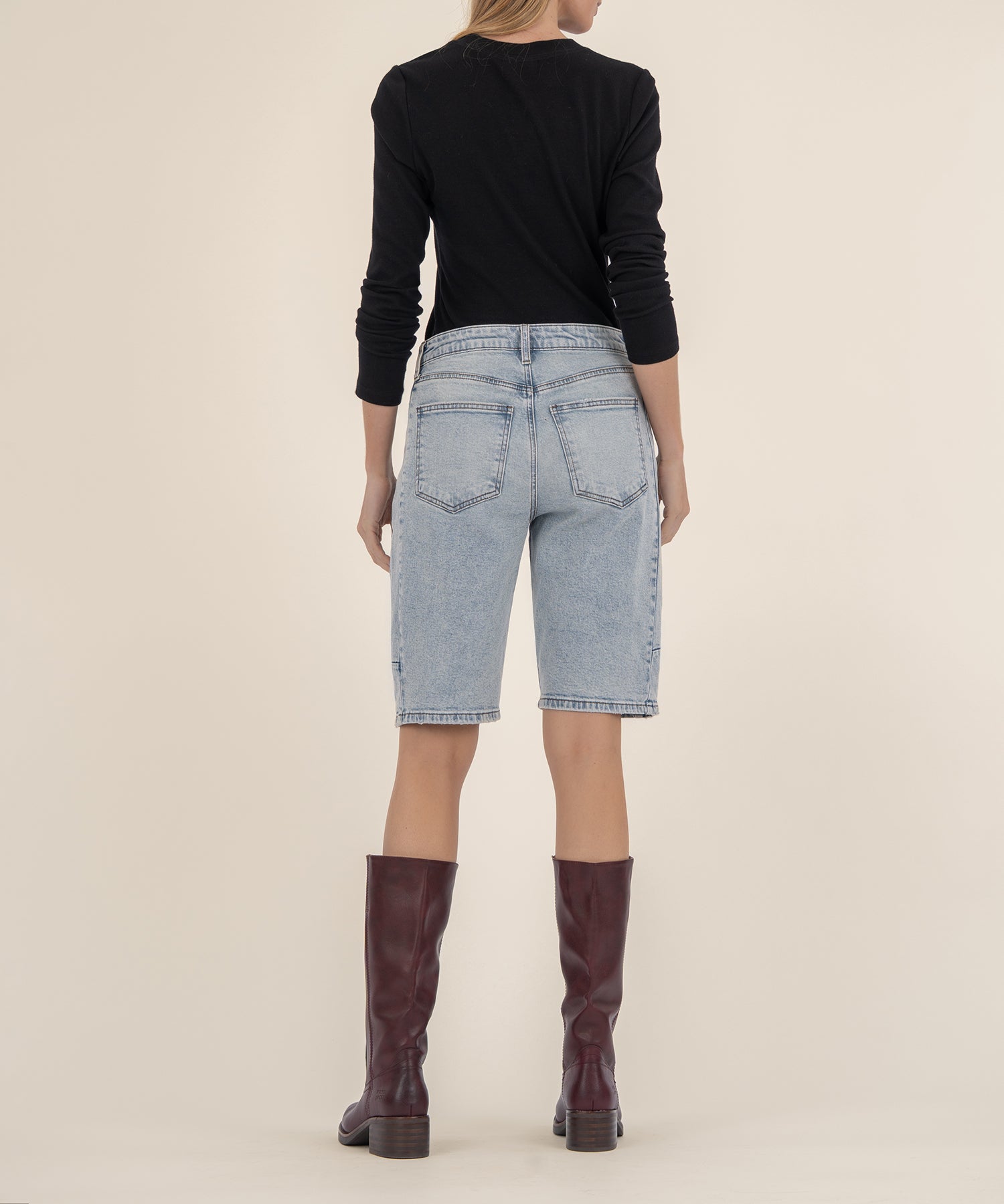 Ashley High Rise Bermuda Barrel Leg Short