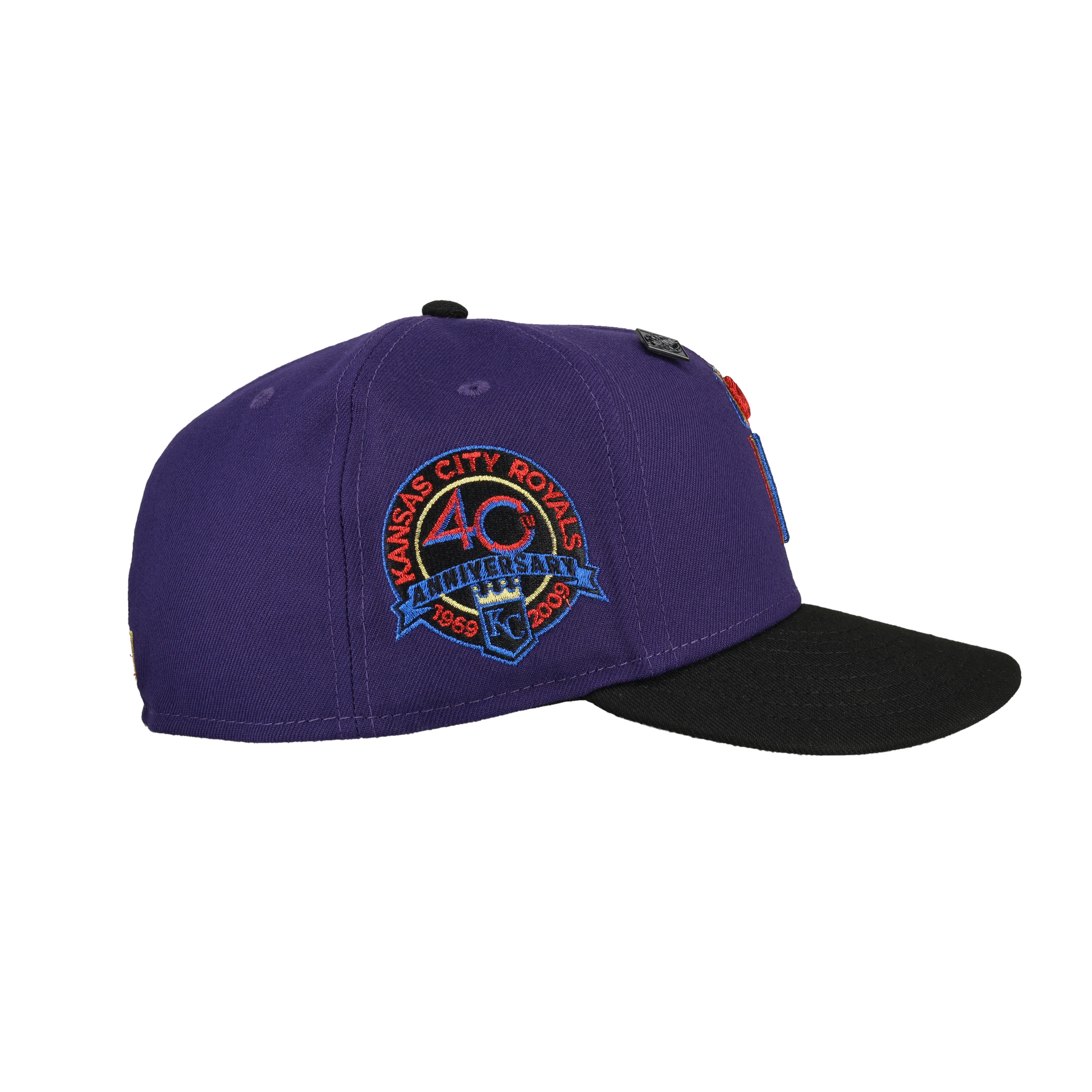 Kansas City Royals Trippy 40th Anniversary Patch 59Fifty Fitted Hat