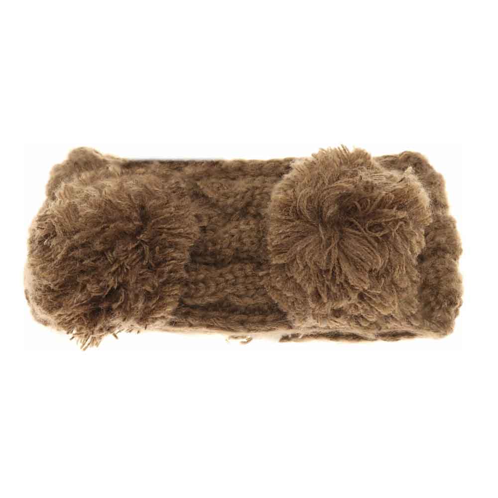 KIDS Solid Double Pom C.C Head Wrap