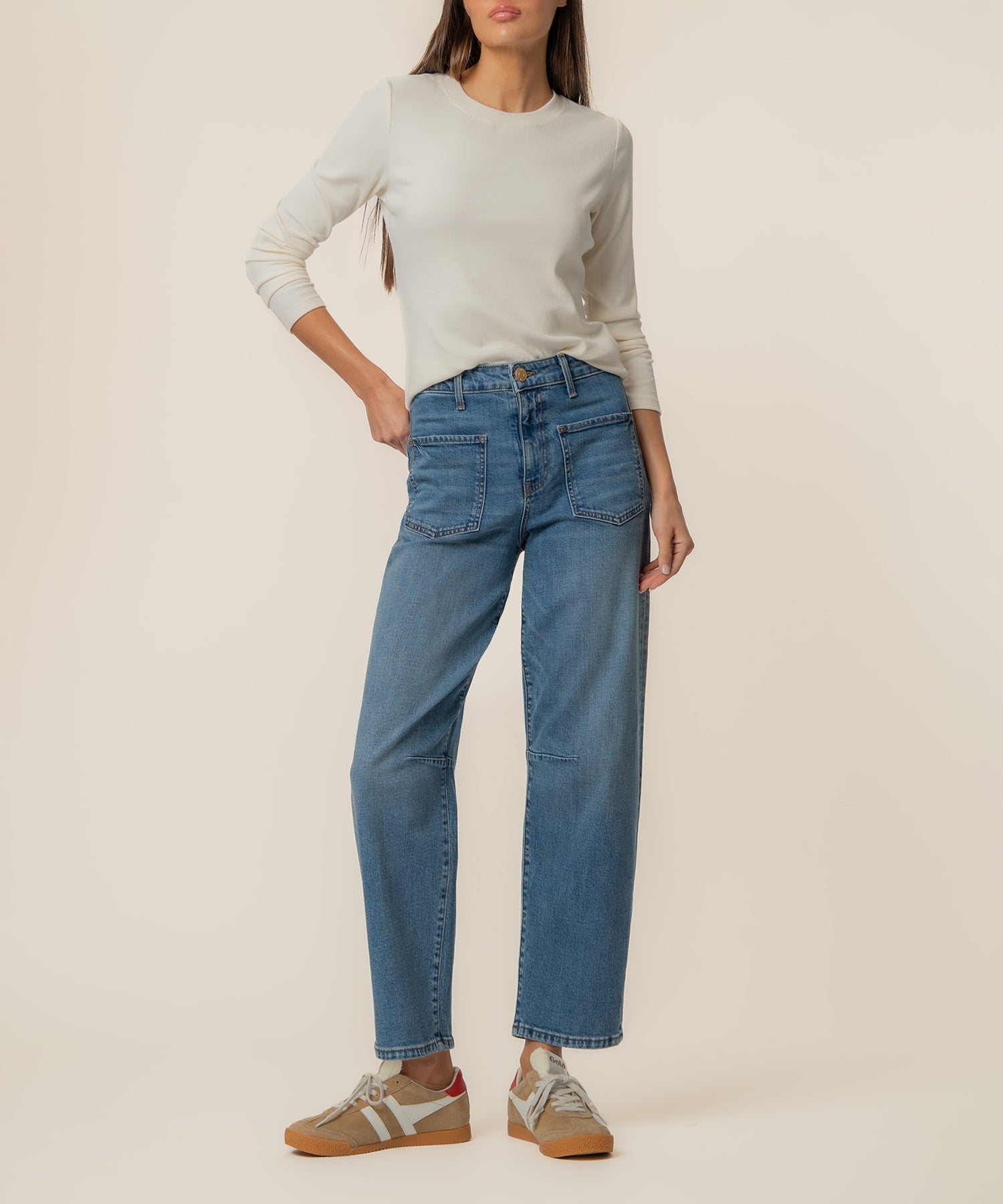 Ashton High Rise Wide Leg Barrel, Exclusive