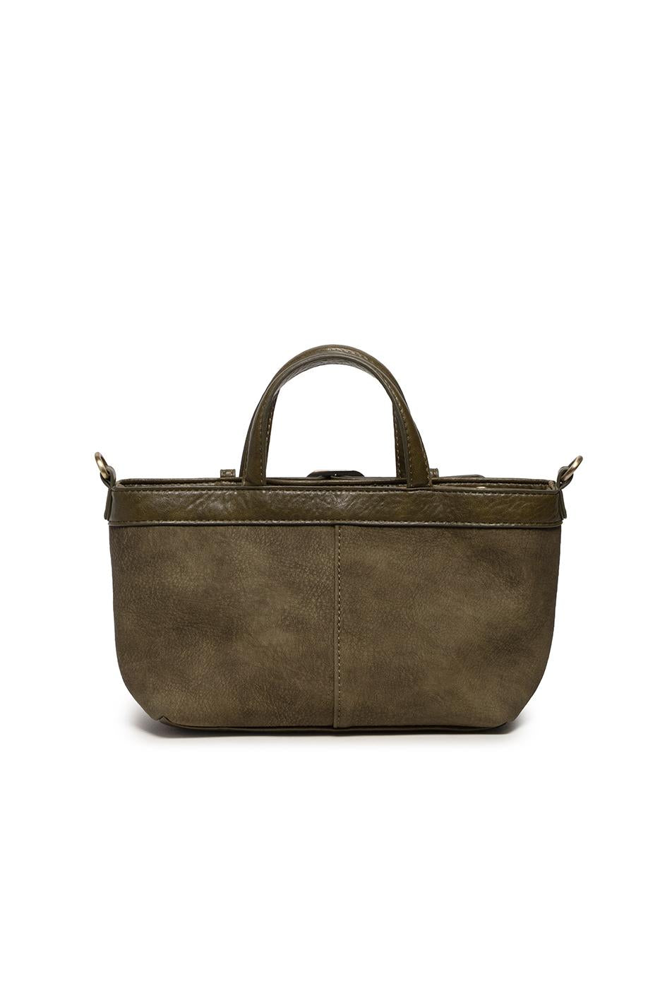 Aspyn Small Belted Sueded Tote Crossbody