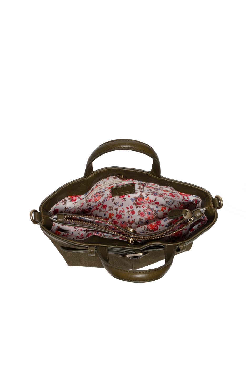 Aspyn Small Belted Sueded Tote Crossbody