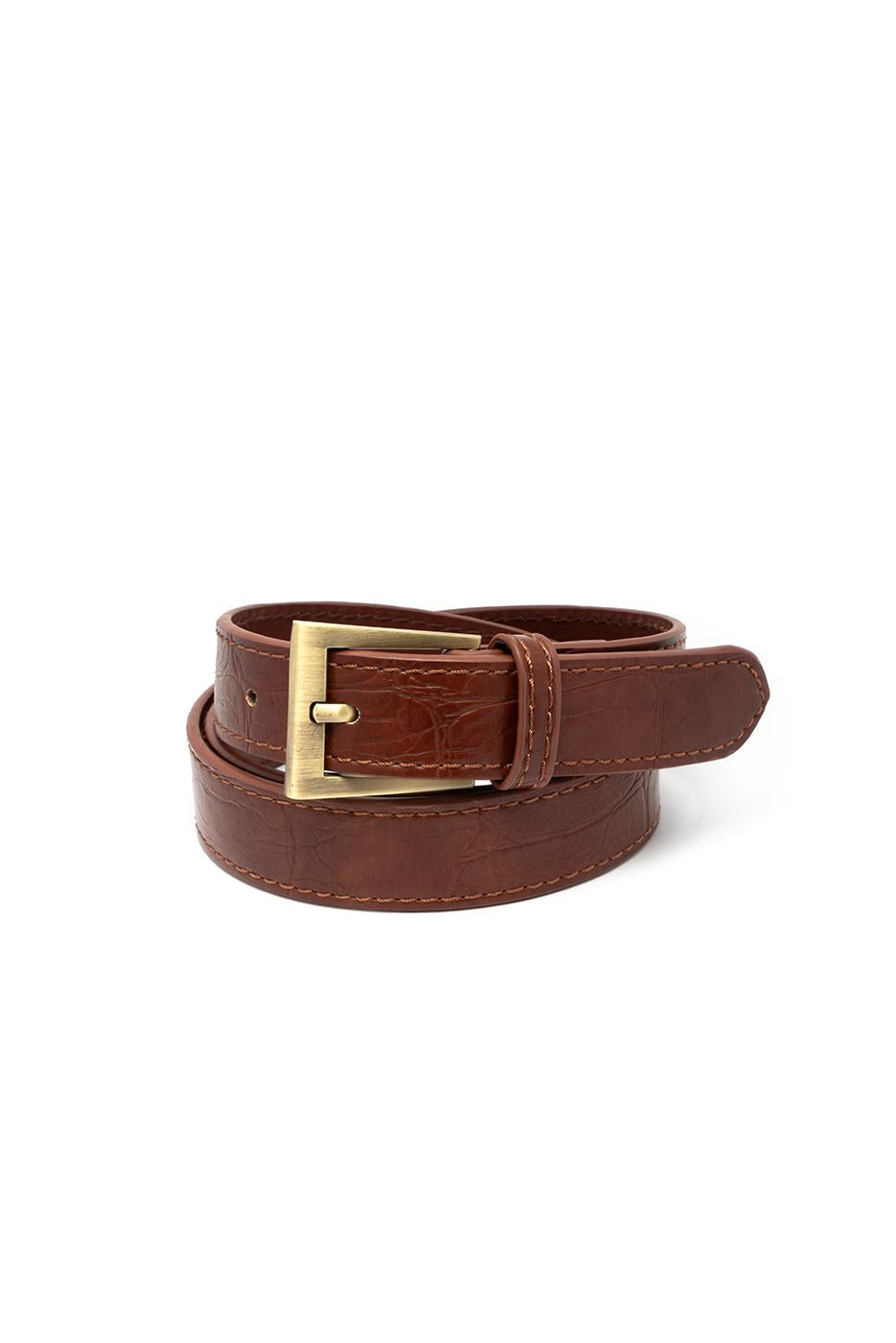 Faux Croc Belt