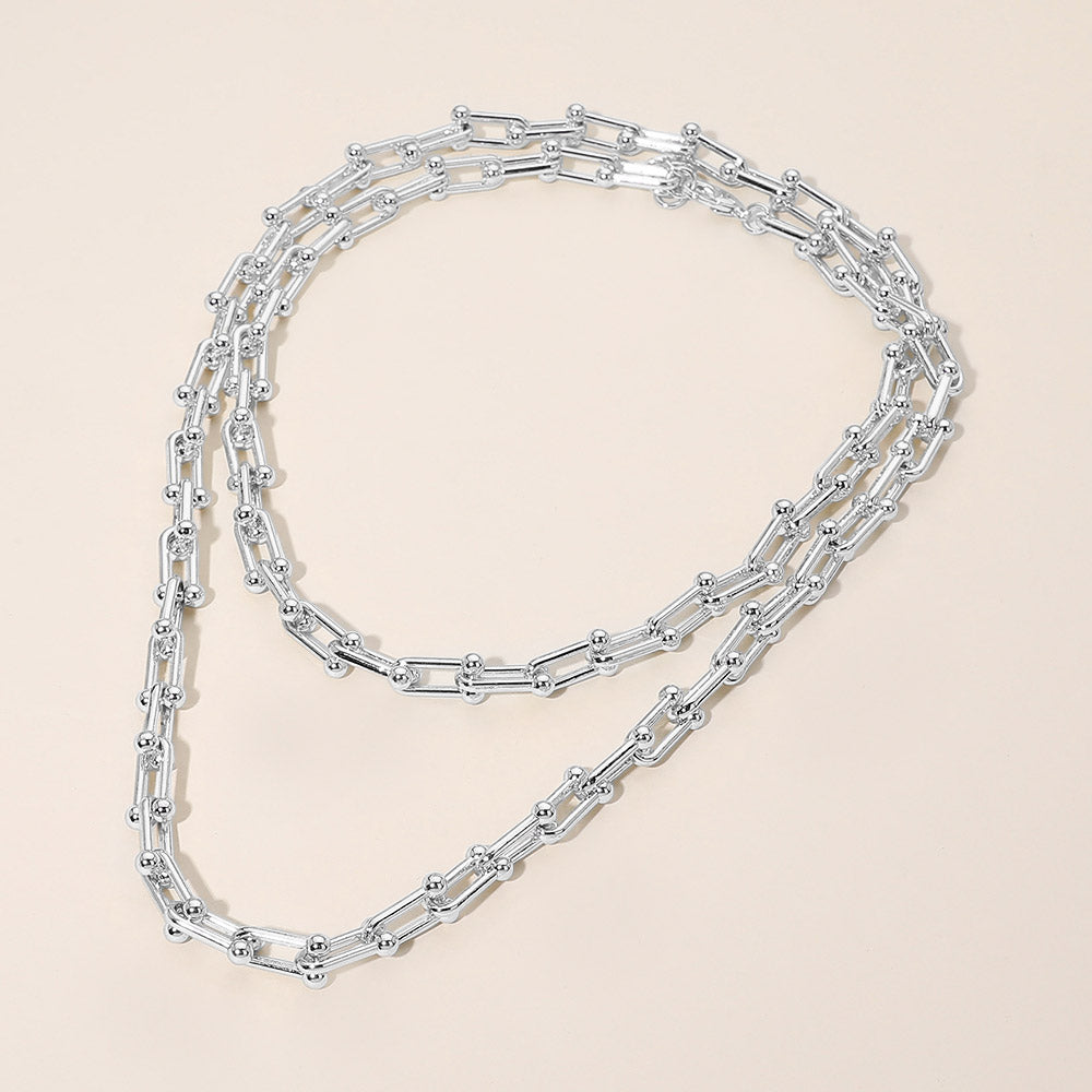 Industrial Link Chunky Chain Long Necklace