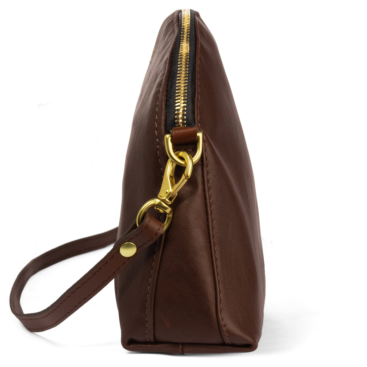 Hopper Crossbody Bag | Brown Leather