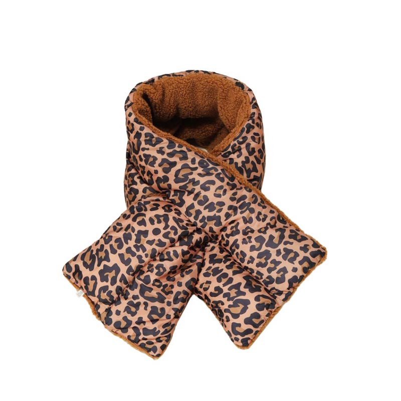 Reversible Puffer Sherpa Pull Through Scarf