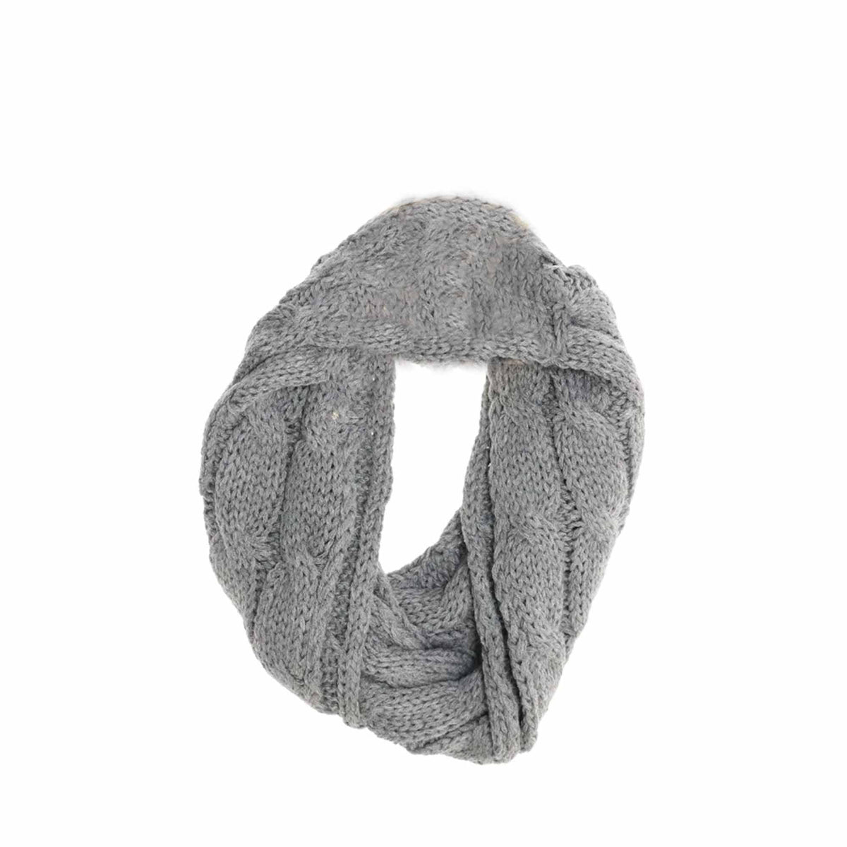 KIDS Solid Cable Knit C.C Infinity Scarf