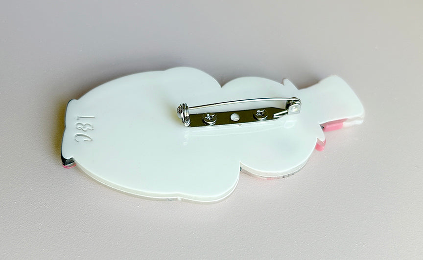 Love at Frost Sight PINK Brooch by Johanna Parker x Lipstick & Chrome
