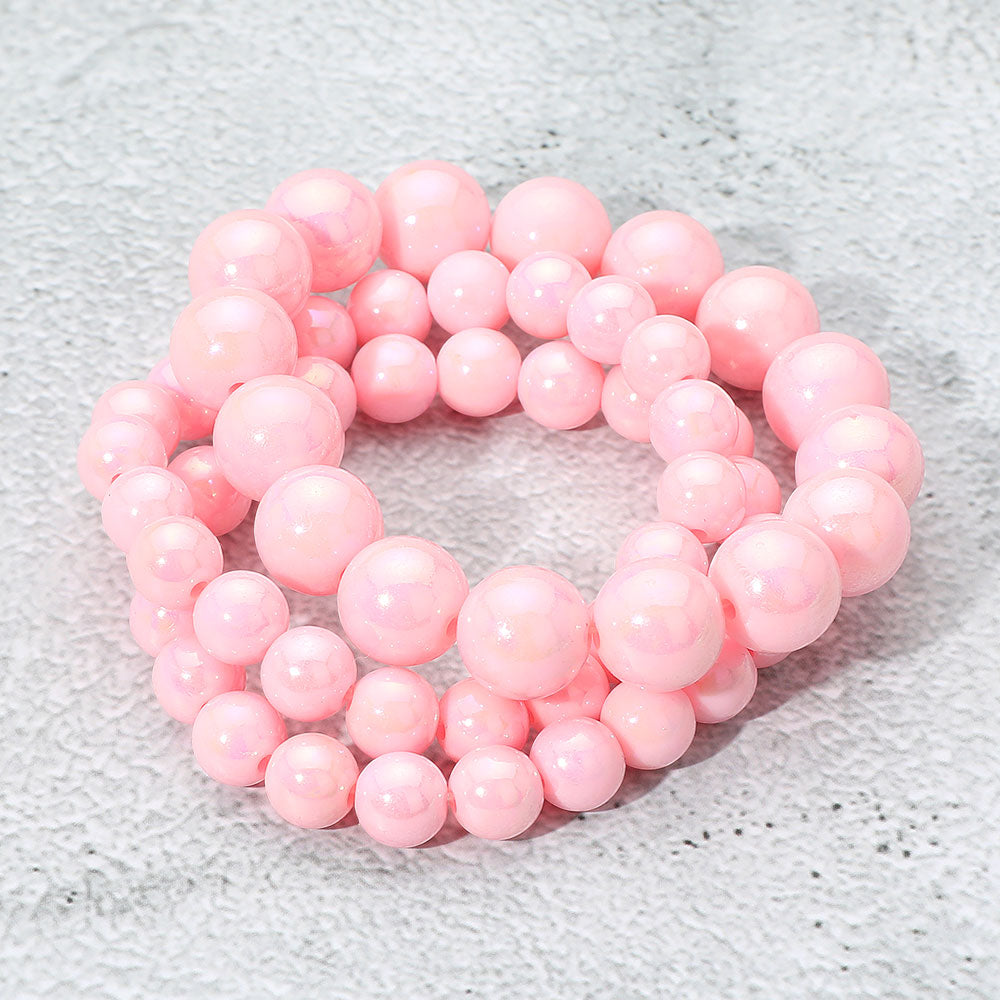 3PCS - Hologram Beaded Stretch Bracelets