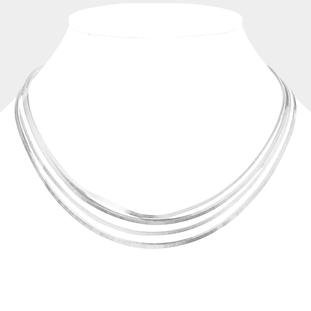 3PCS - Metal Snake Chain Necklaces