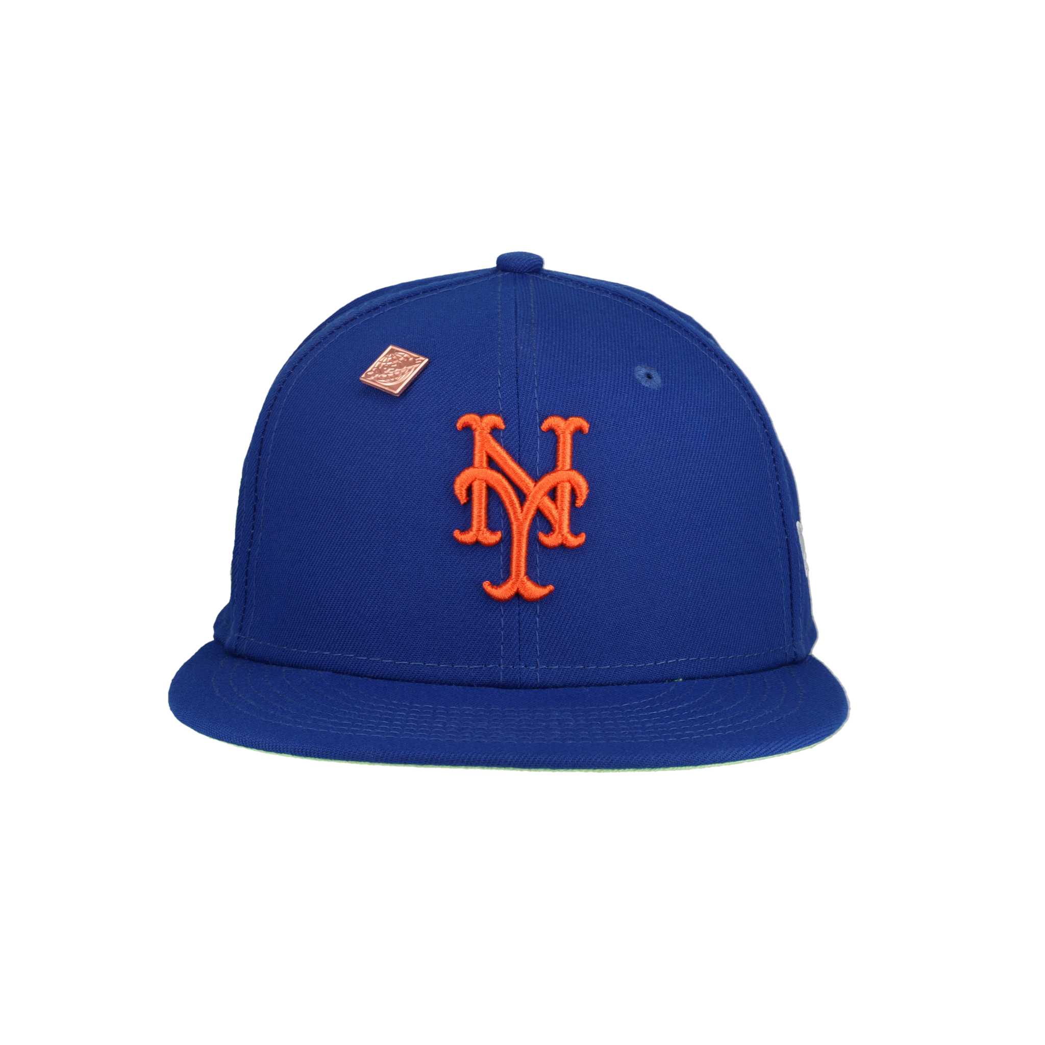New York Mets Citrus Pop 1986 World Series Patch Fitted Hat