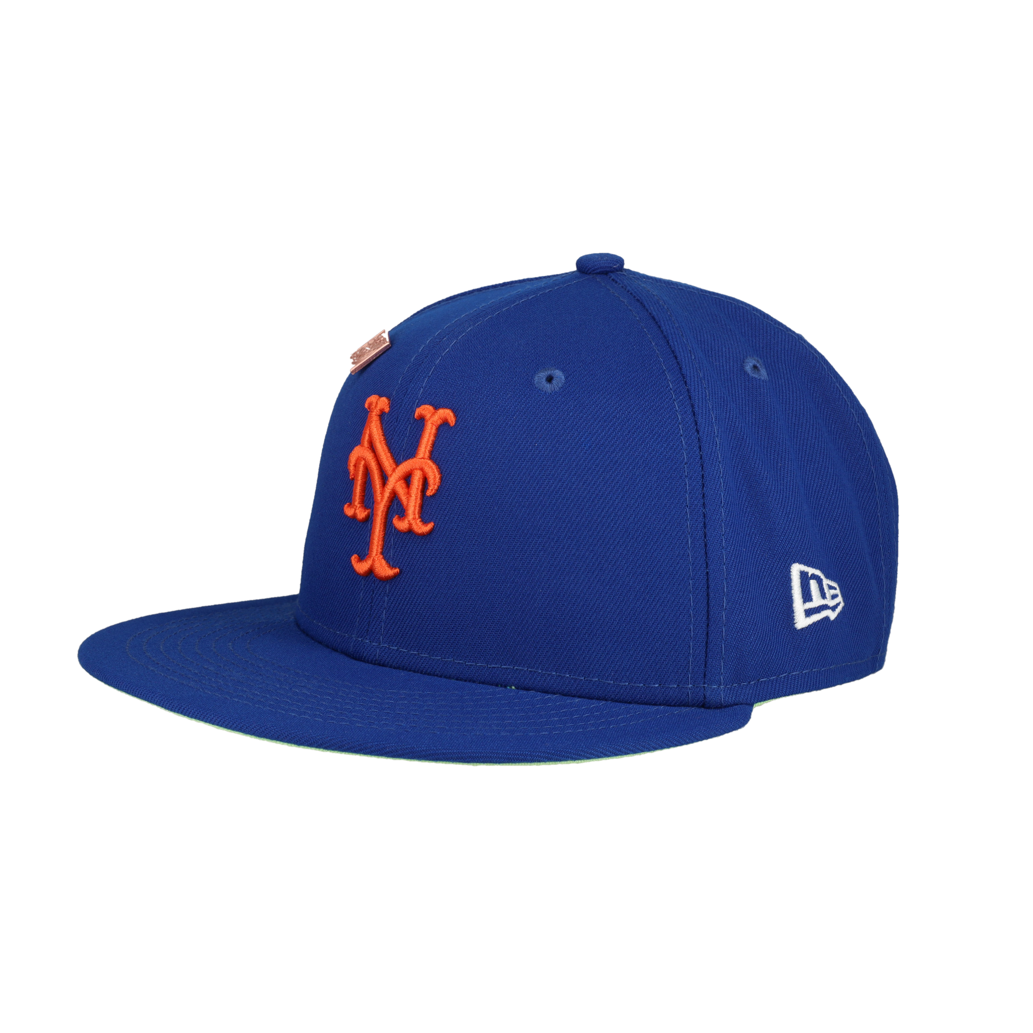 New York Mets Citrus Pop 1986 World Series Patch Fitted Hat
