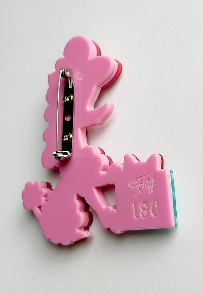 Mimi Loves Christmas Brooch by Miss Fluff x Lipstick & Chrome