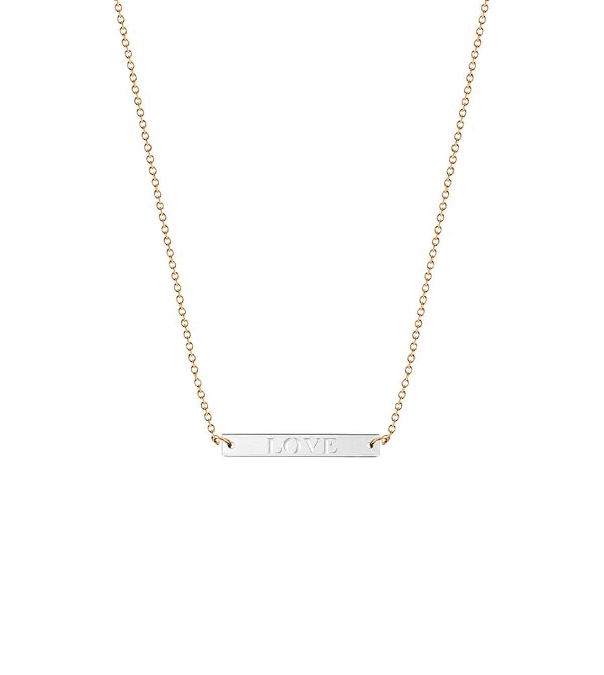 Dina Mini Nameplate | Word Necklace