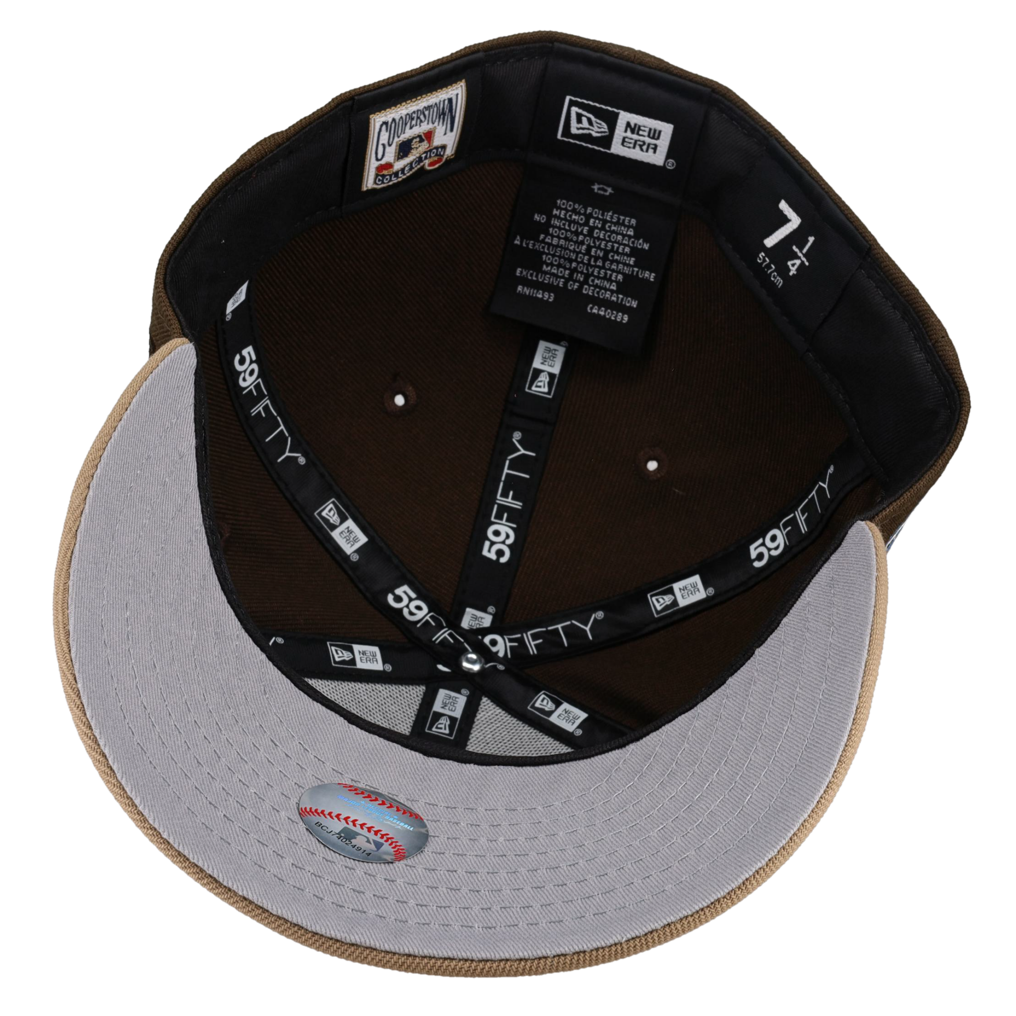Houston Astros Script 35 Great Years Walnut/Khaki Fitted Hat