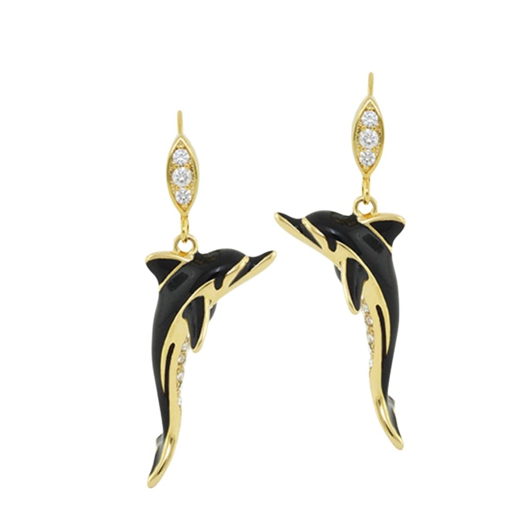 Eau Dolphin Earrings