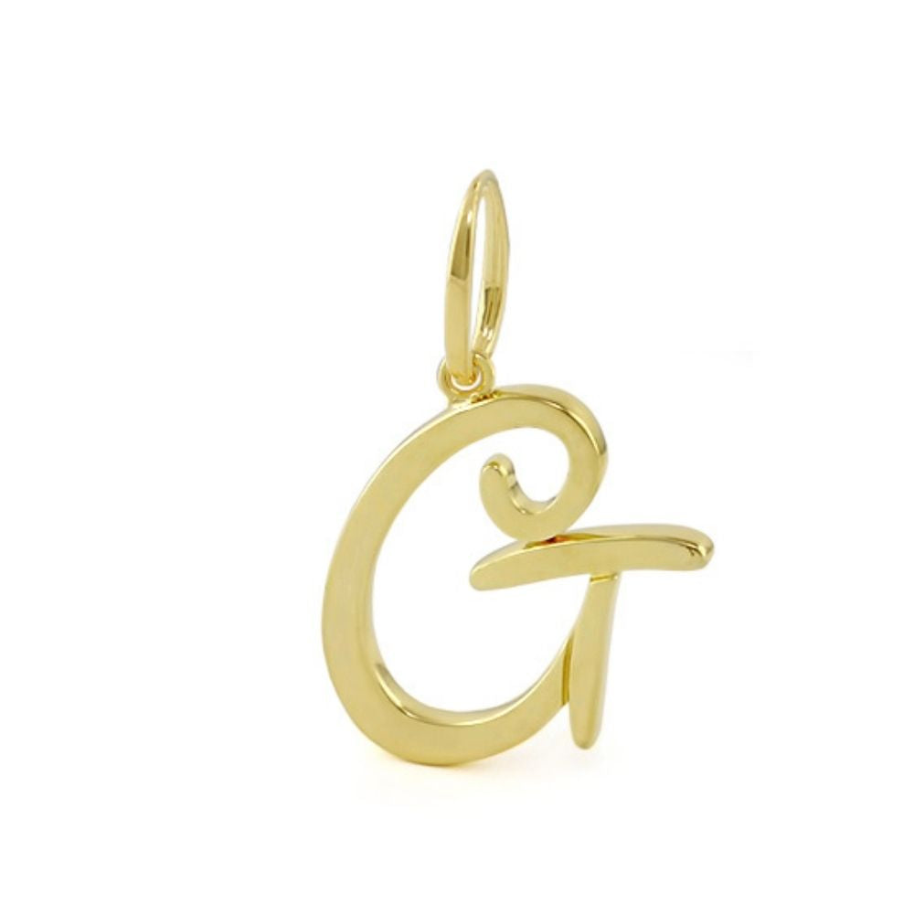 Lolo Initial Pendant — Script Letter