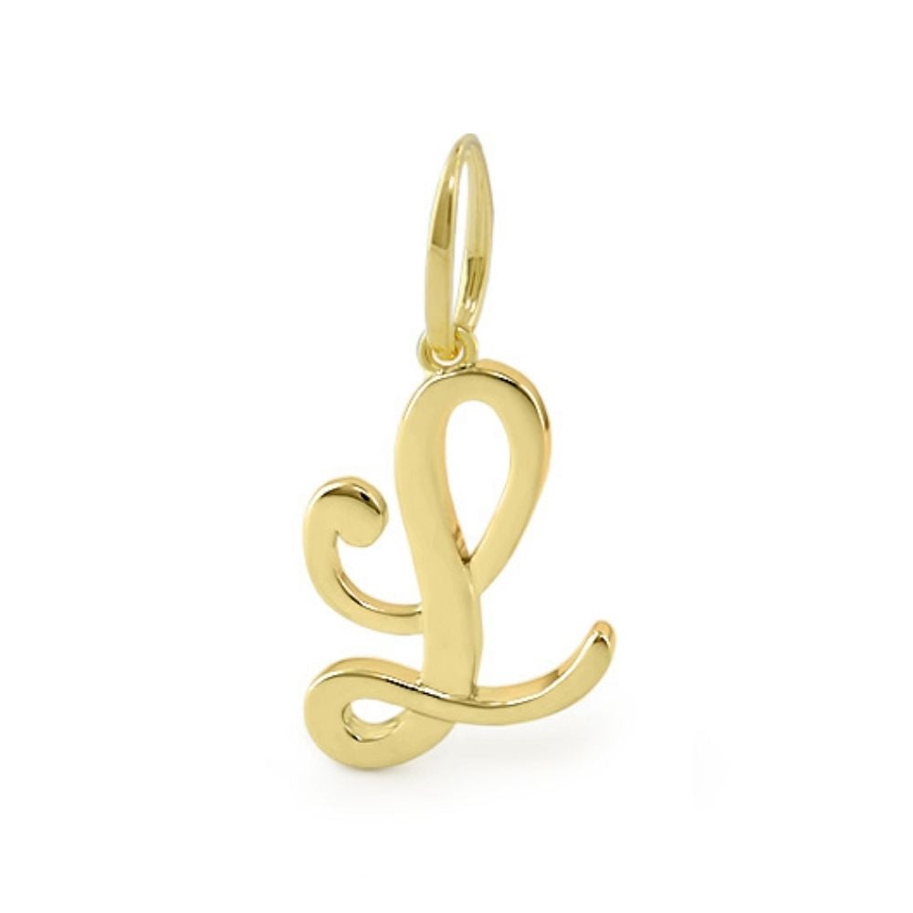 Lolo Initial Pendant — Script Letter