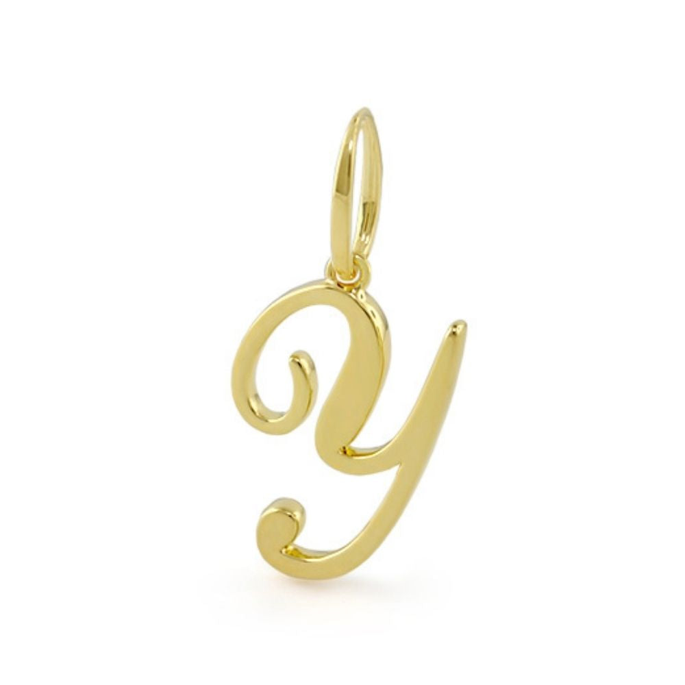 Lolo Initial Pendant — Script Letter