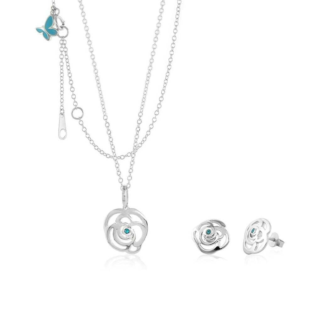 Sydney Leigh Rose Necklace & Earrings Set
