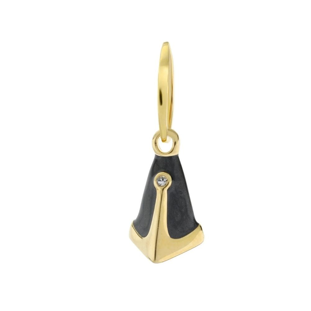 Petit Gateau Pendant — Black Bell Charm