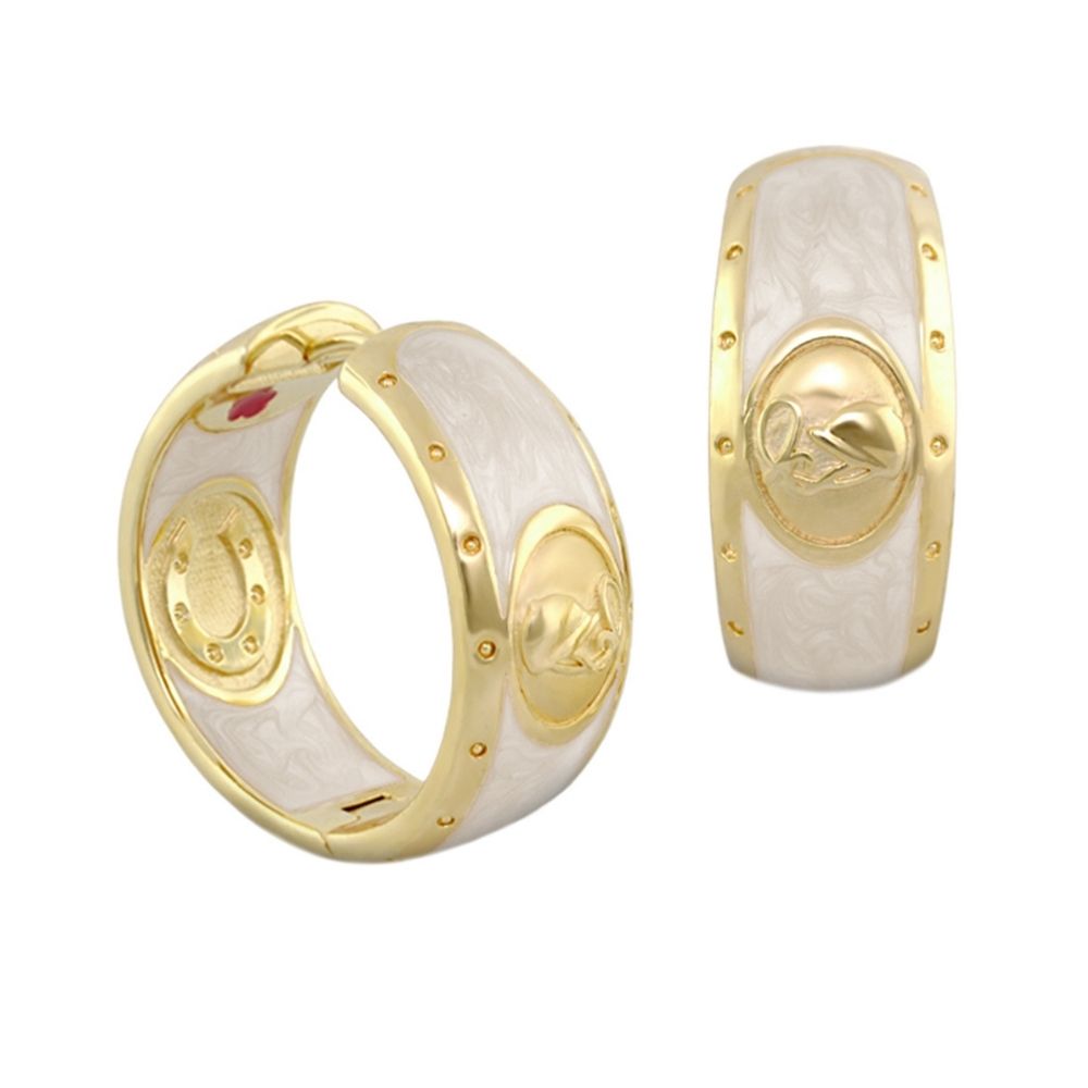Equestrian Hoop Earrings