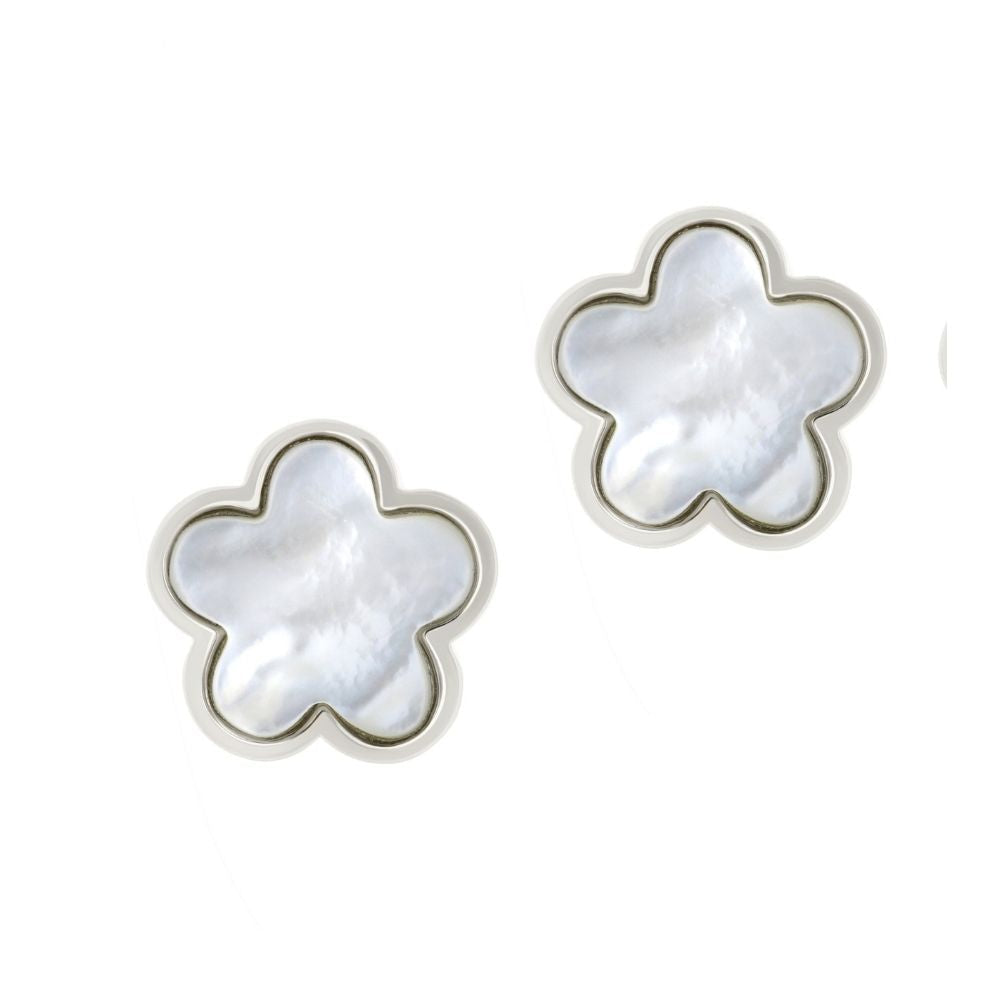 Daisy Love Earrings — Framed Flower Clip