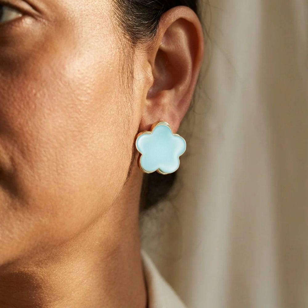 Daisy Love Earrings — Sky Flower Clip